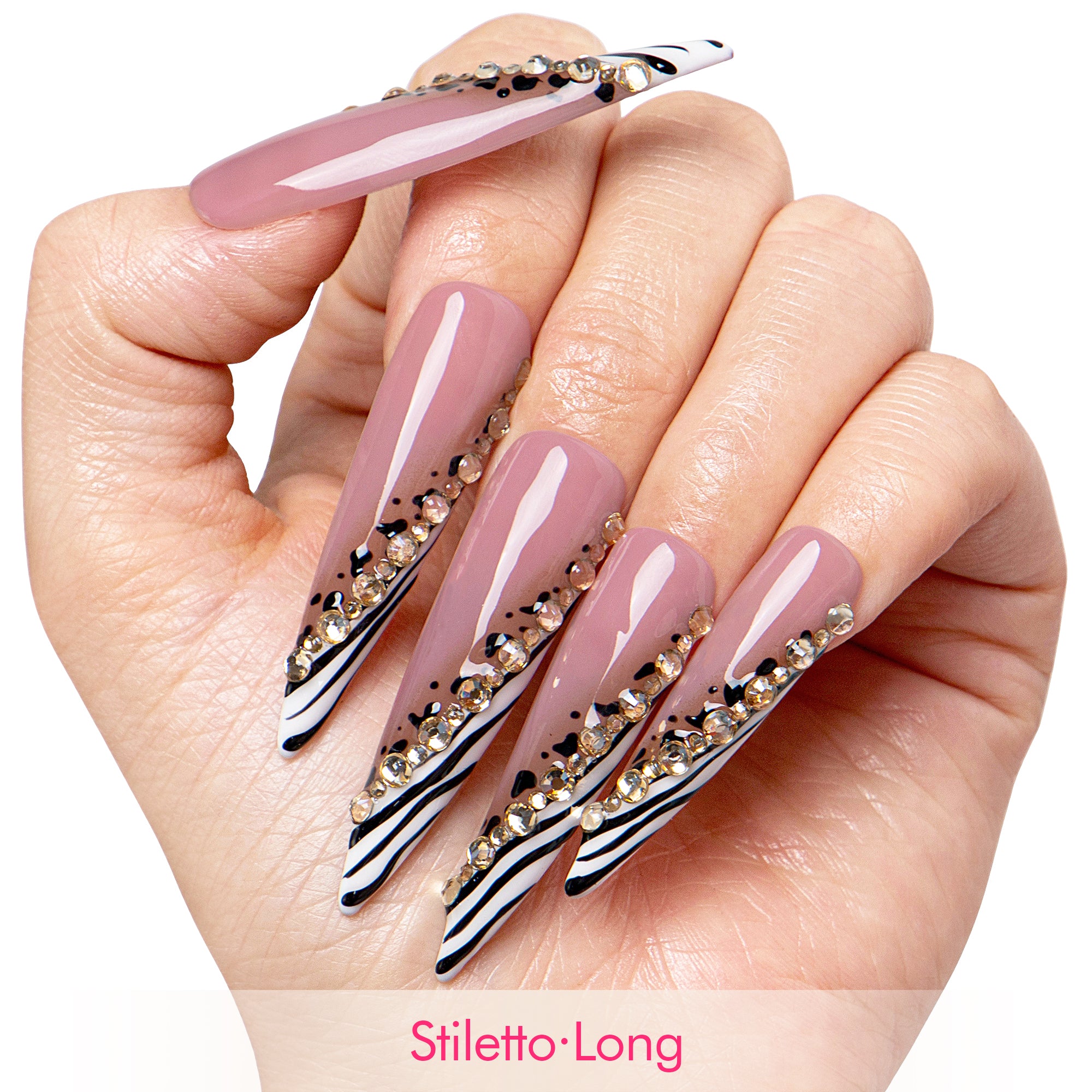 Safari Sparkle Handmade Nails H721