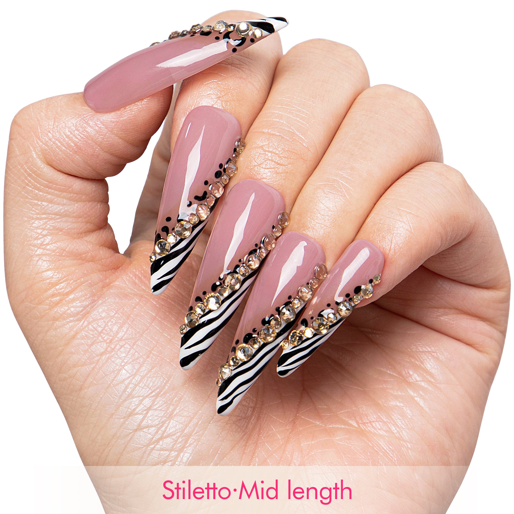 Safari Sparkle Handmade Nails H721