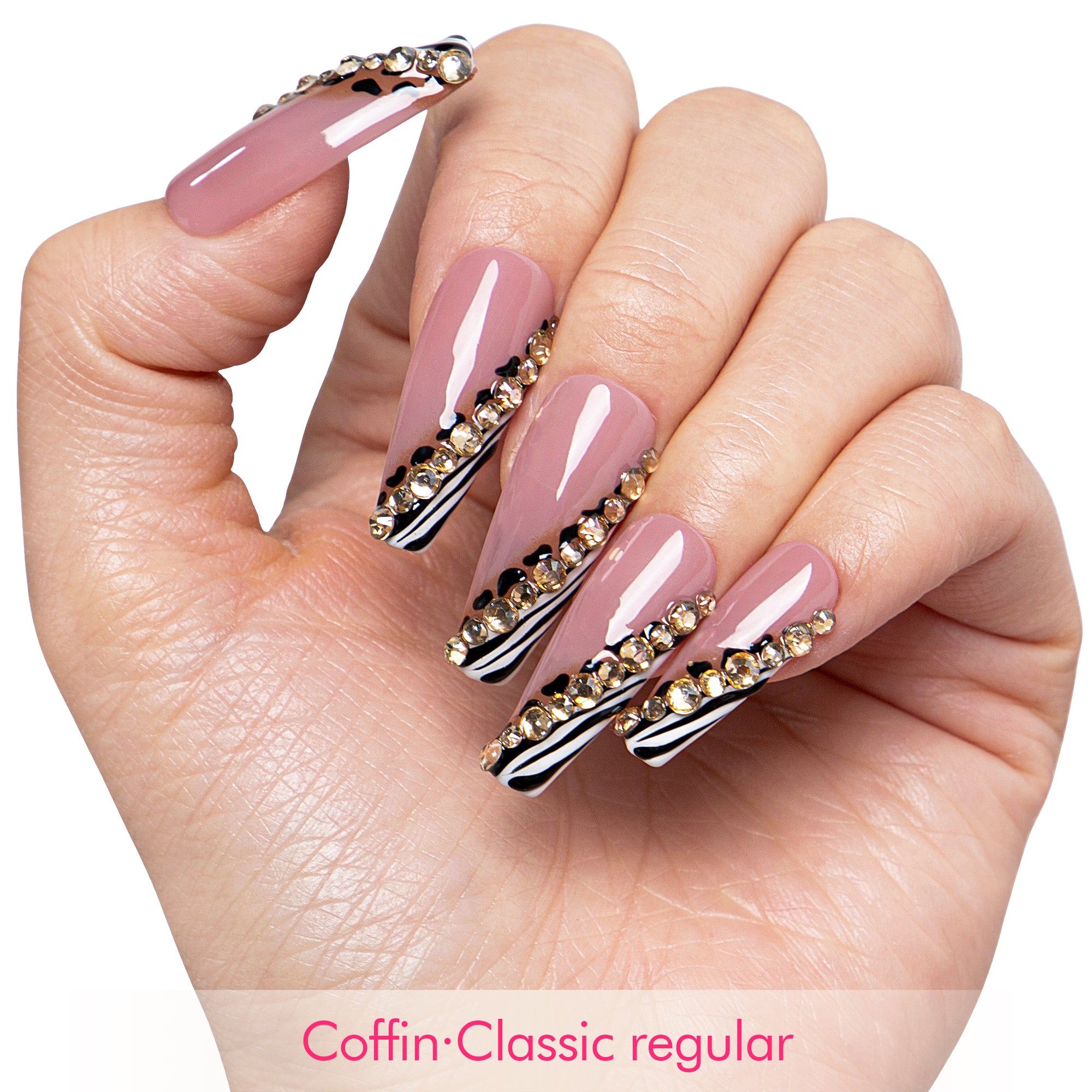 Safari Sparkle Handmade Nails H721