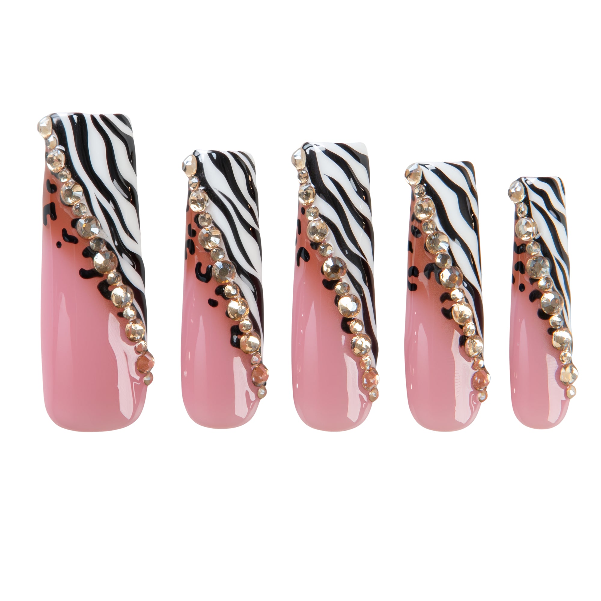 Safari Sparkle Handmade Nails H721