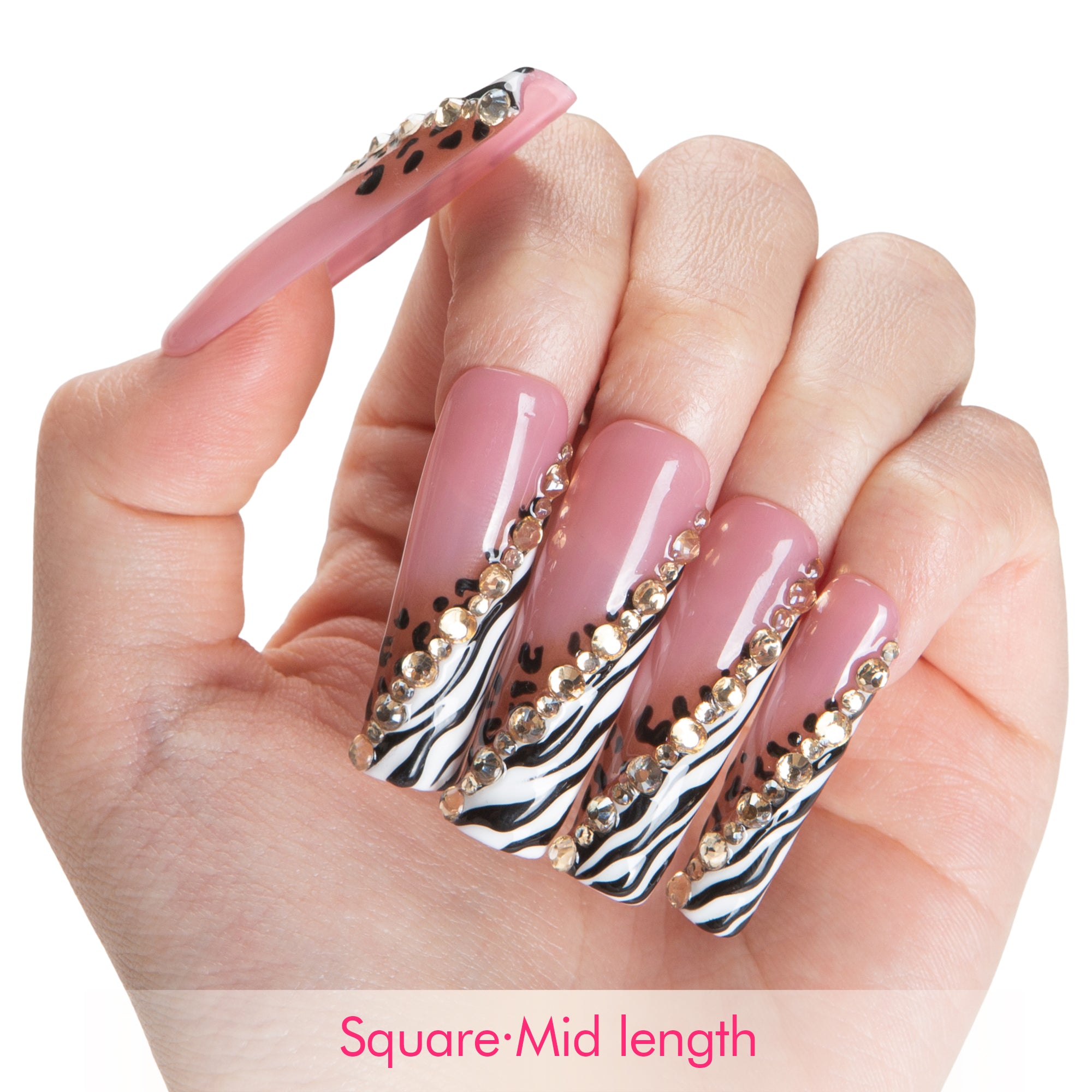 Safari Sparkle Handmade Nails H721