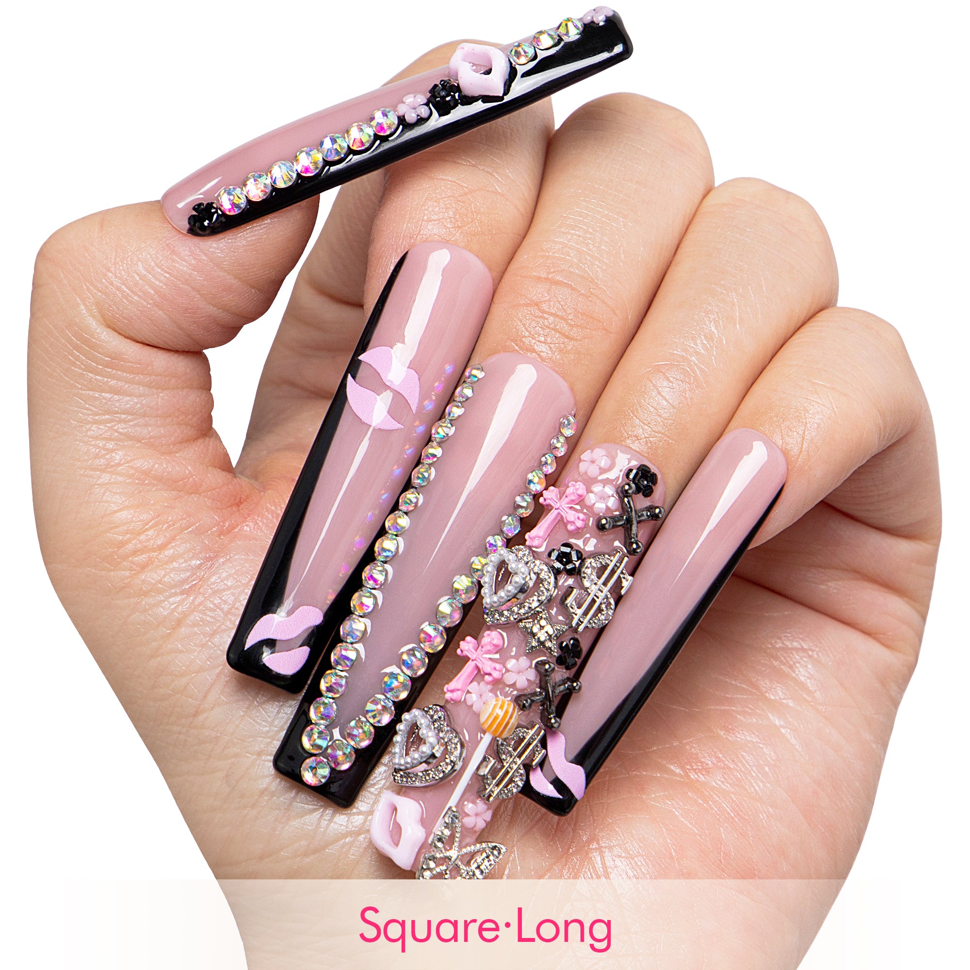 Sweetheart Kiss Handmade Nails H725