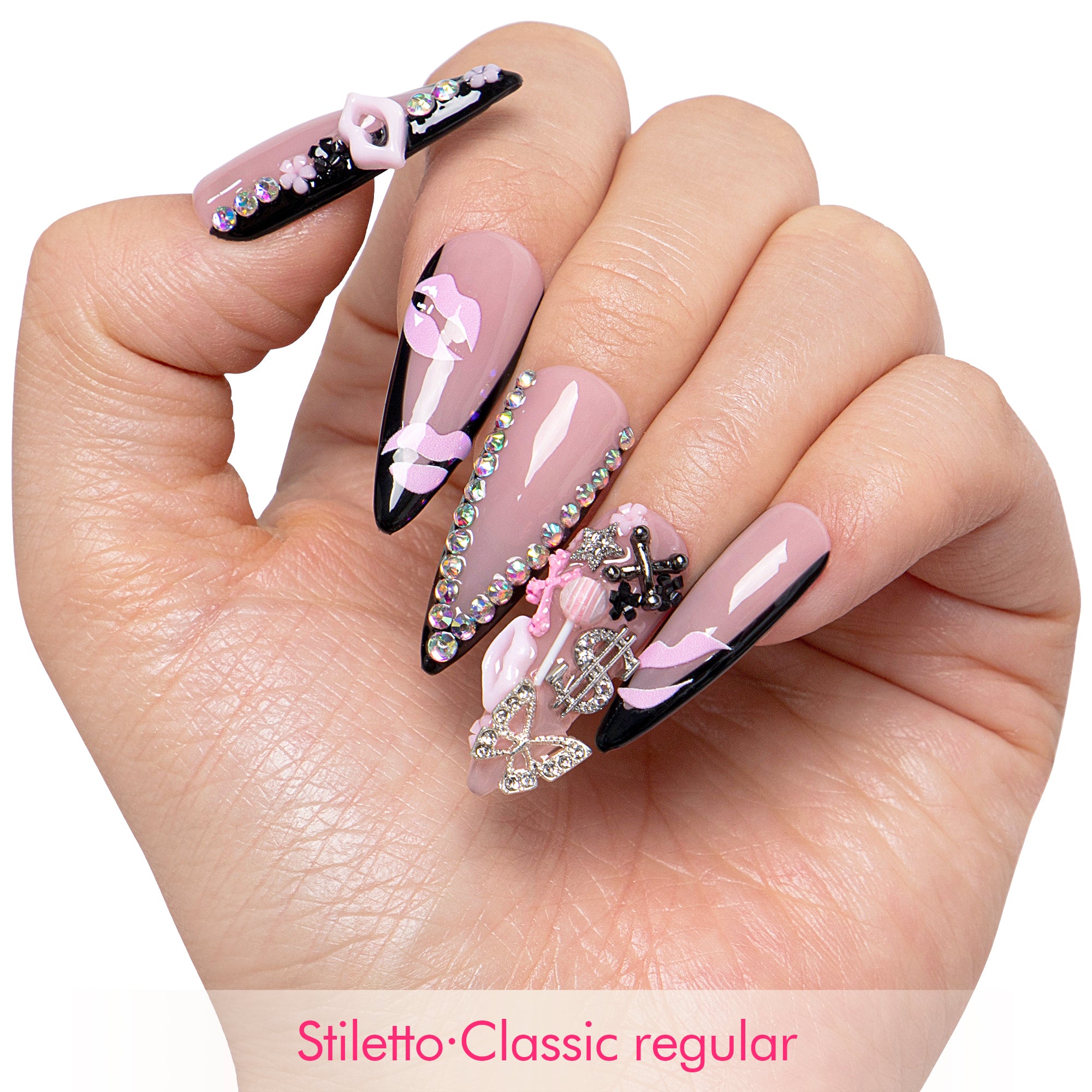 Sweetheart Kiss Handmade Nails H725