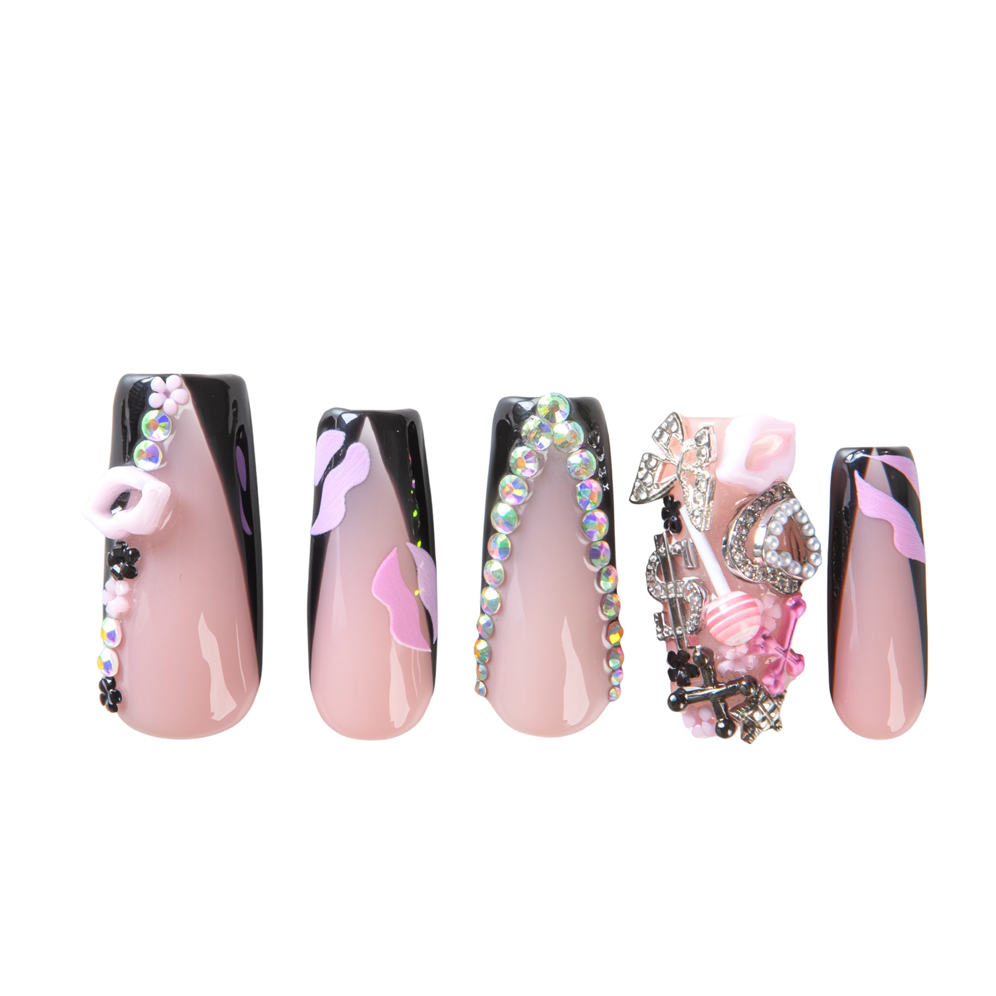 Sweetheart Kiss Handmade Nails H725