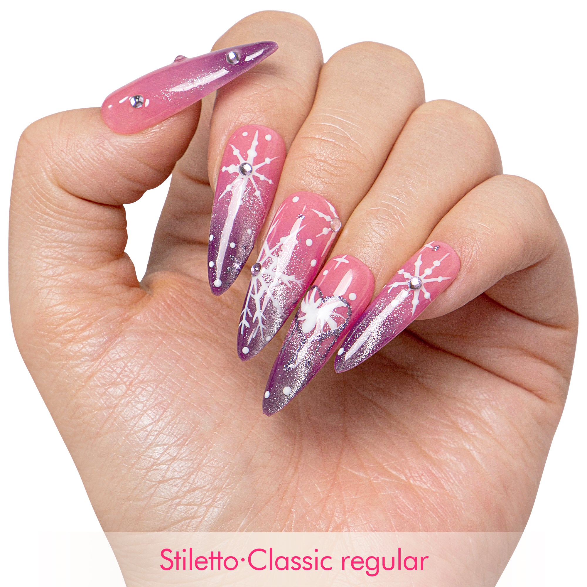 Blush Snowlight Handmade Nails H726