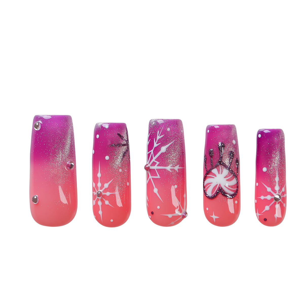 Blush Snowlight Handmade Nails H726