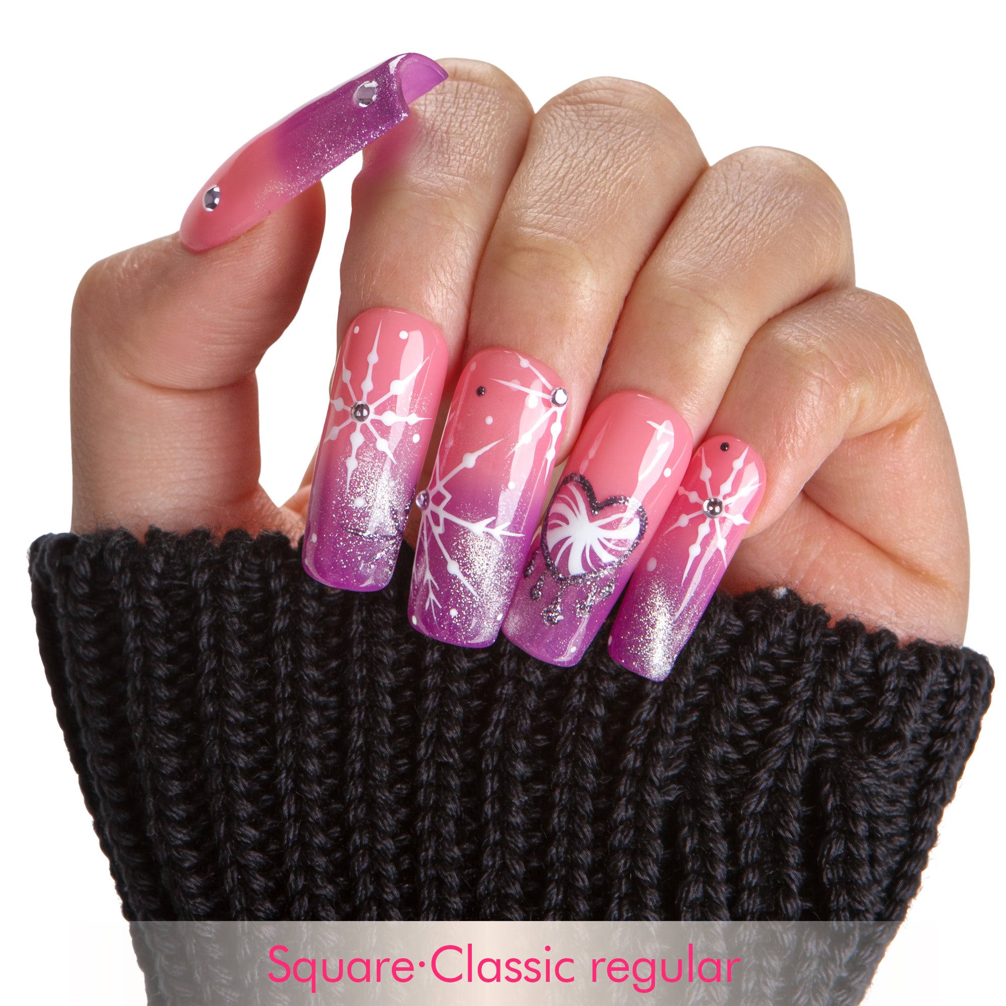 Blush Snowlight Handmade Nails H726