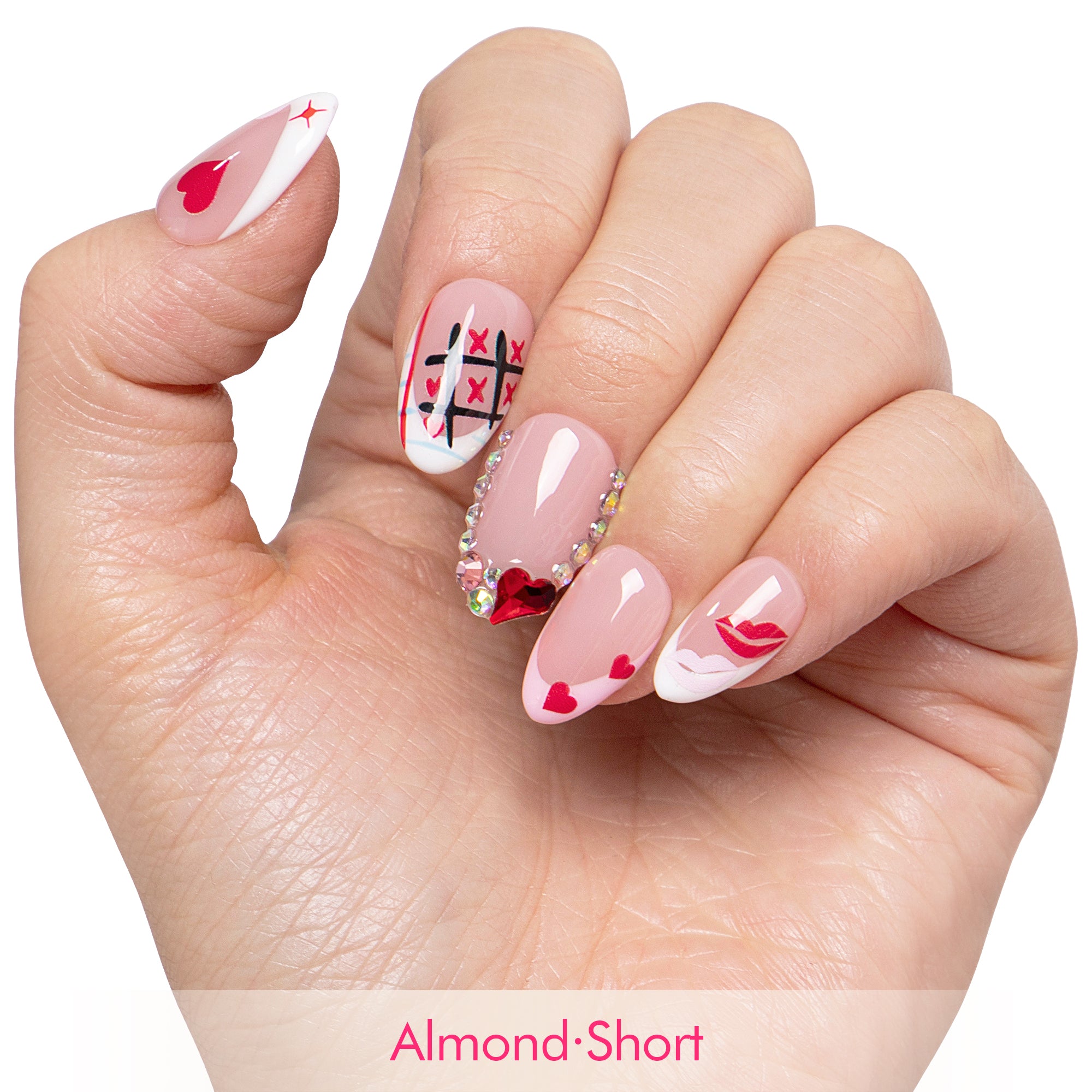 Heartbeat Diary Handmade Nails H729