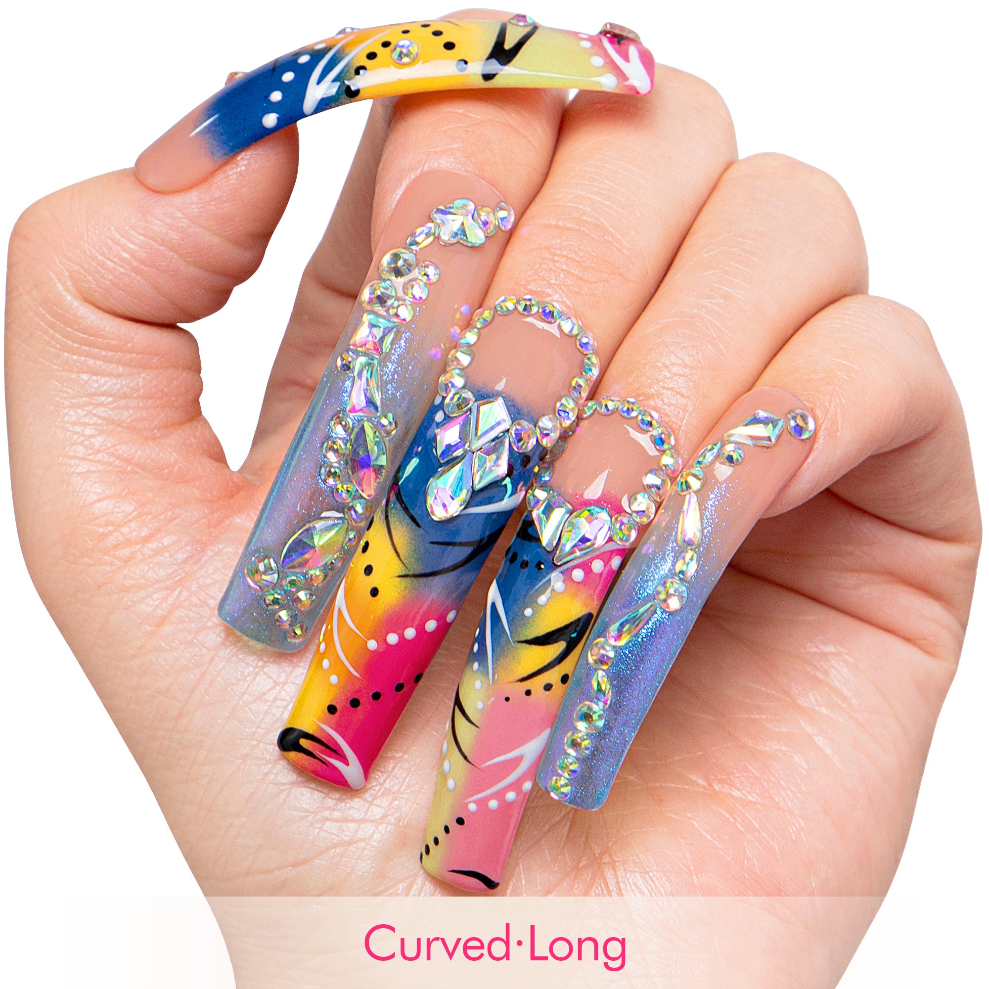 Aurora Melt Handmade Nails H732