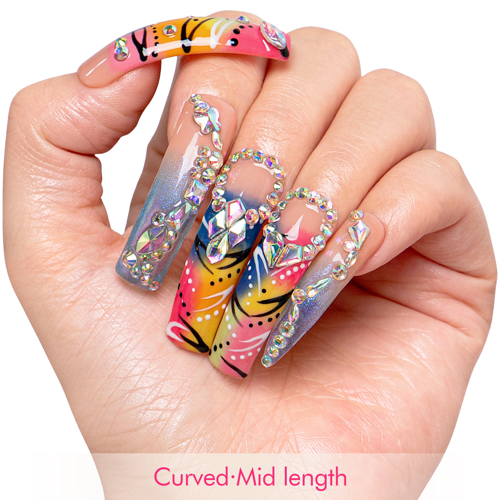 Aurora Melt Handmade Nails H732