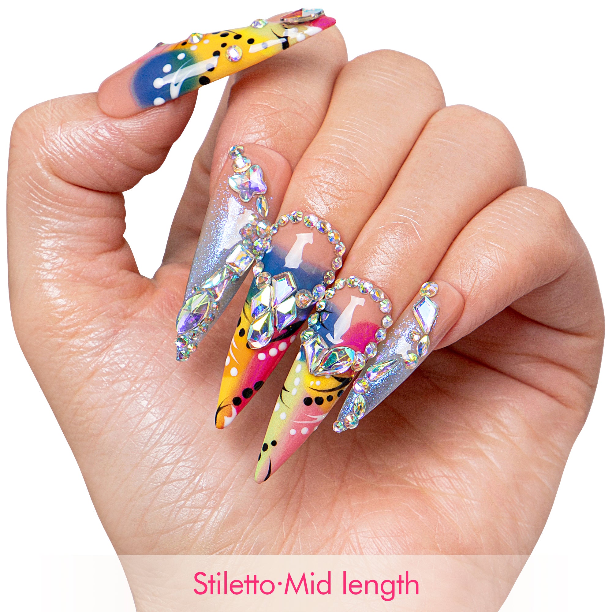 Aurora Melt Handmade Nails H732
