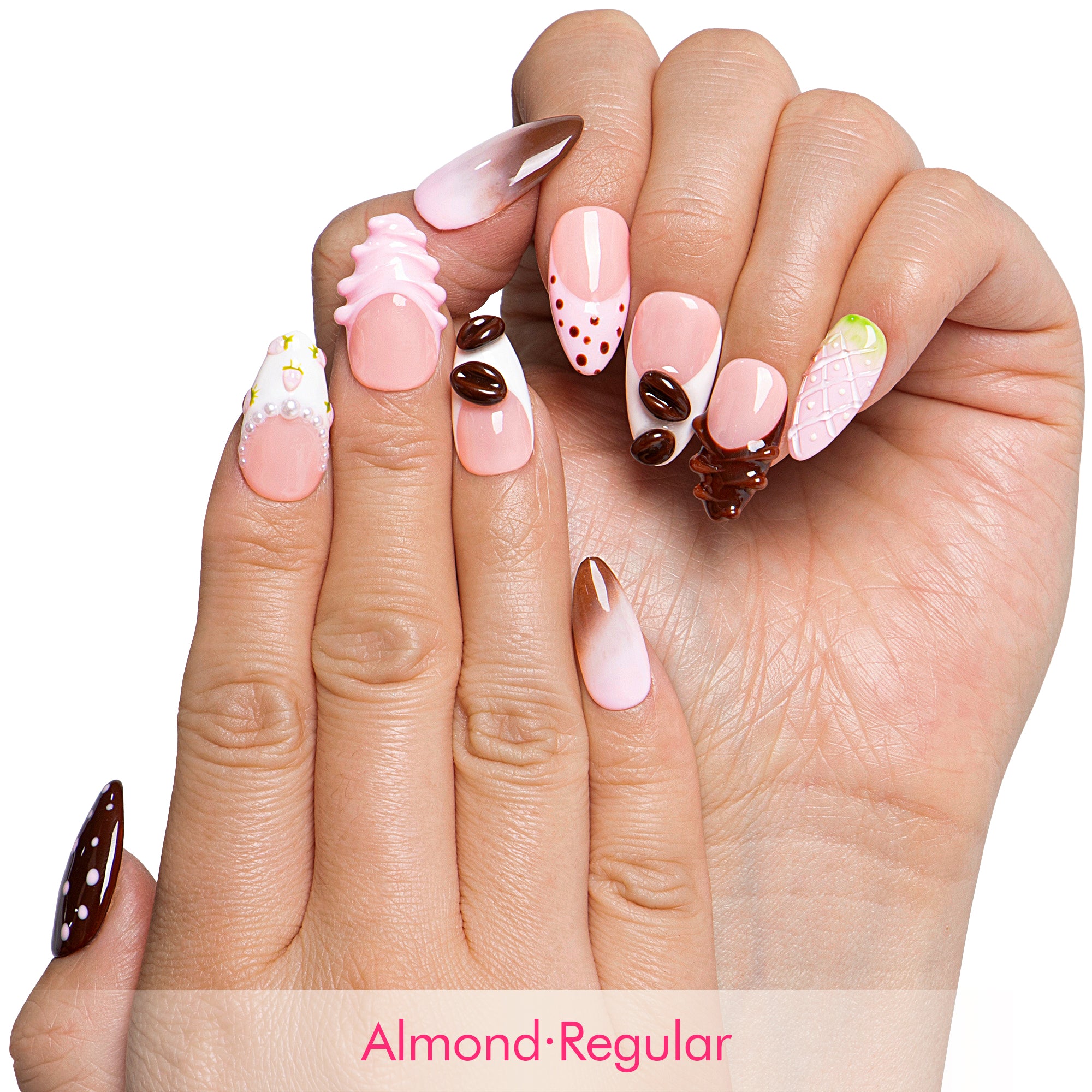 Cocoa Treat Handmade Nails H737