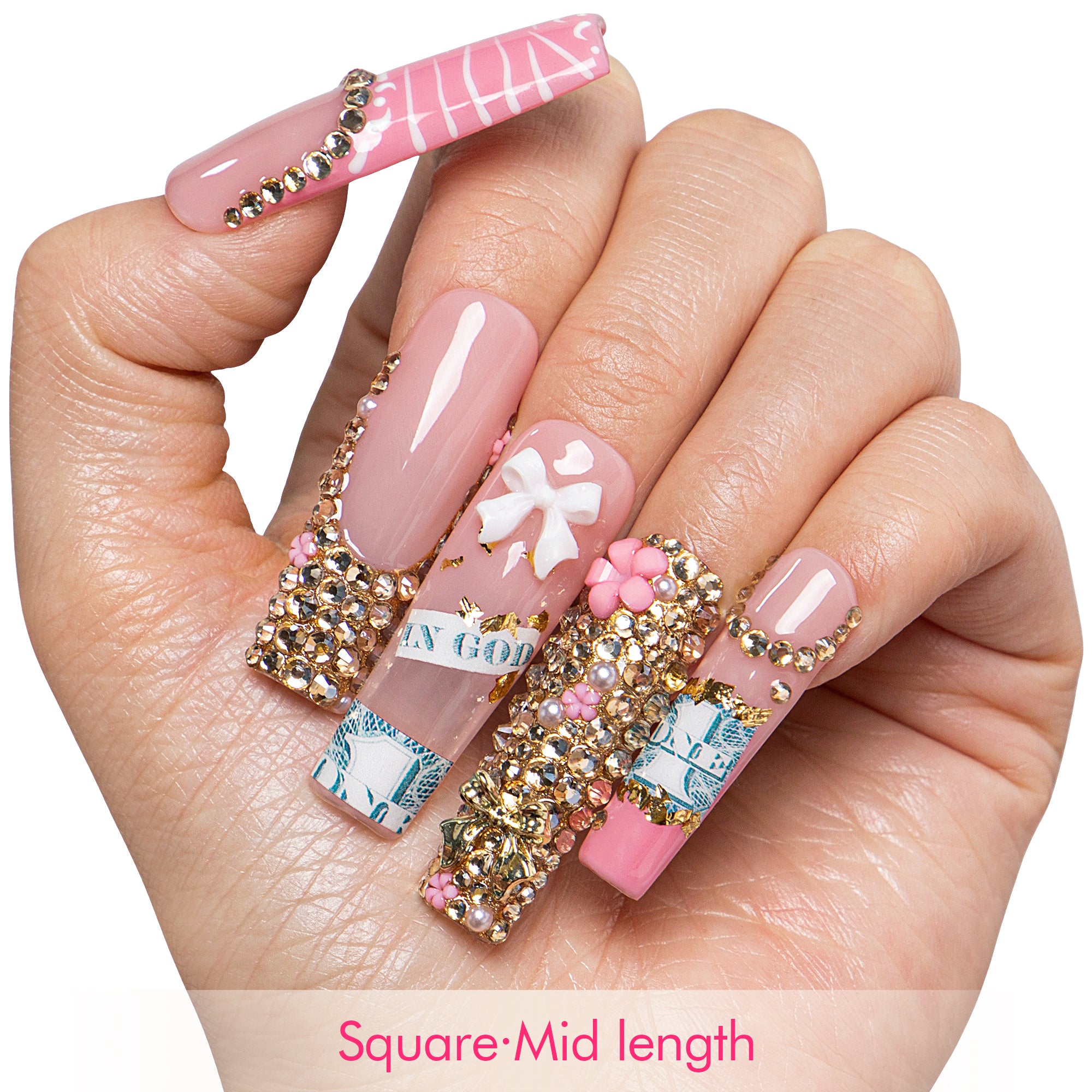 Pink Payday Handmade Nails H744