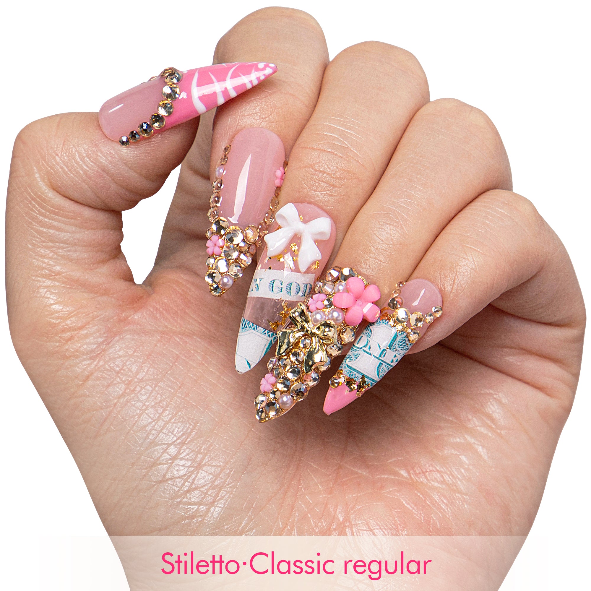 Pink Payday Handmade Nails H744