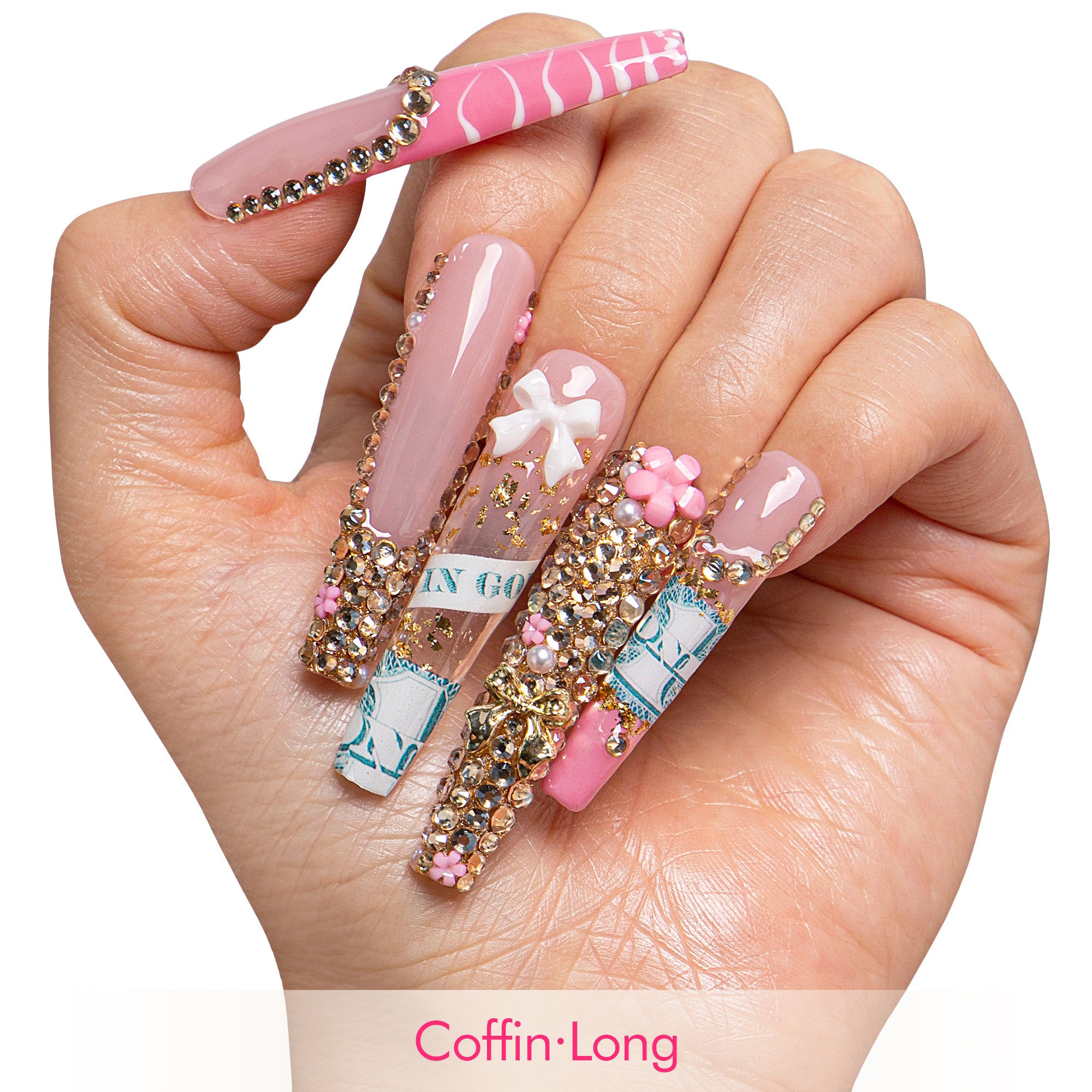 Pink Payday Handmade Nails H744