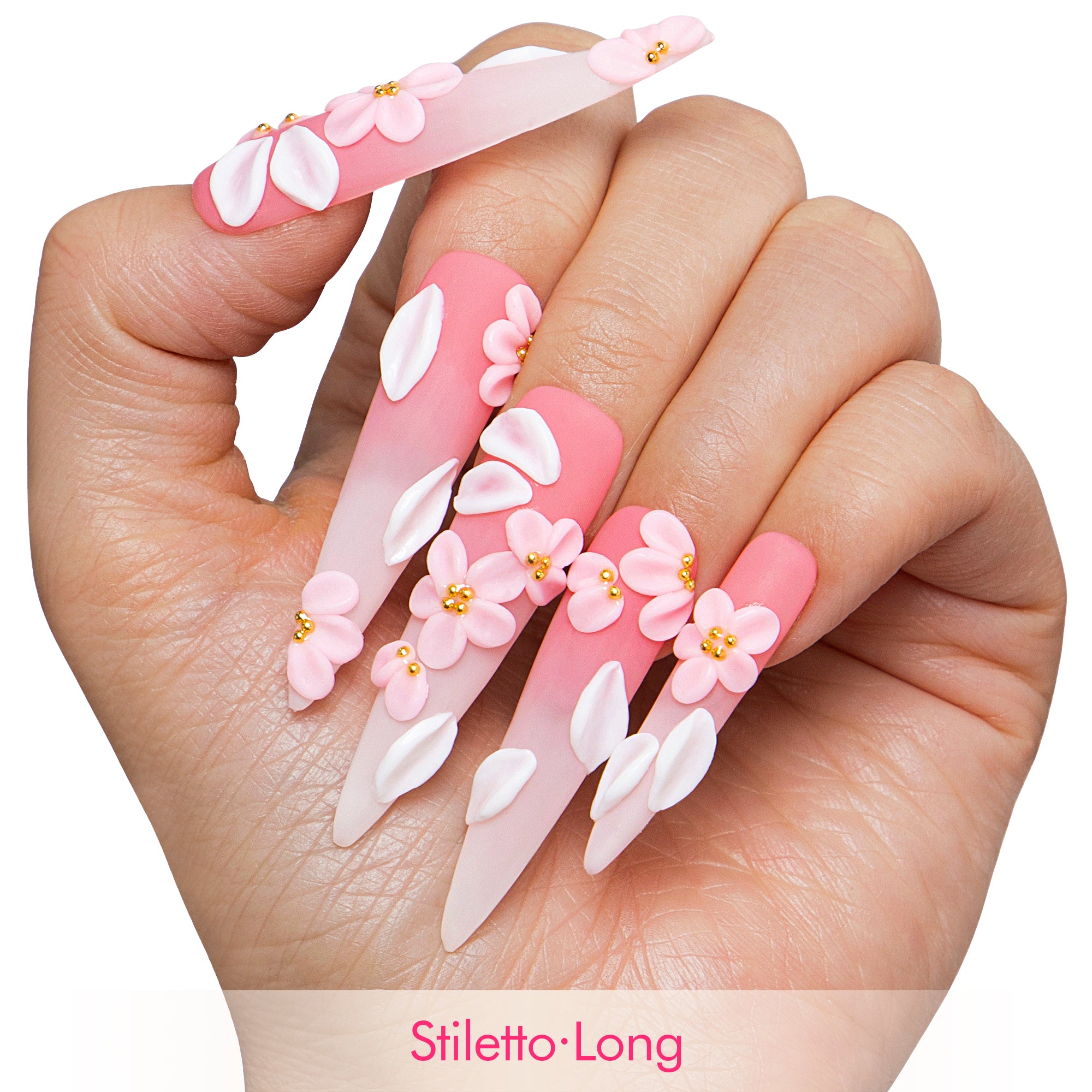 Sakura Petal Handmade Nails H756