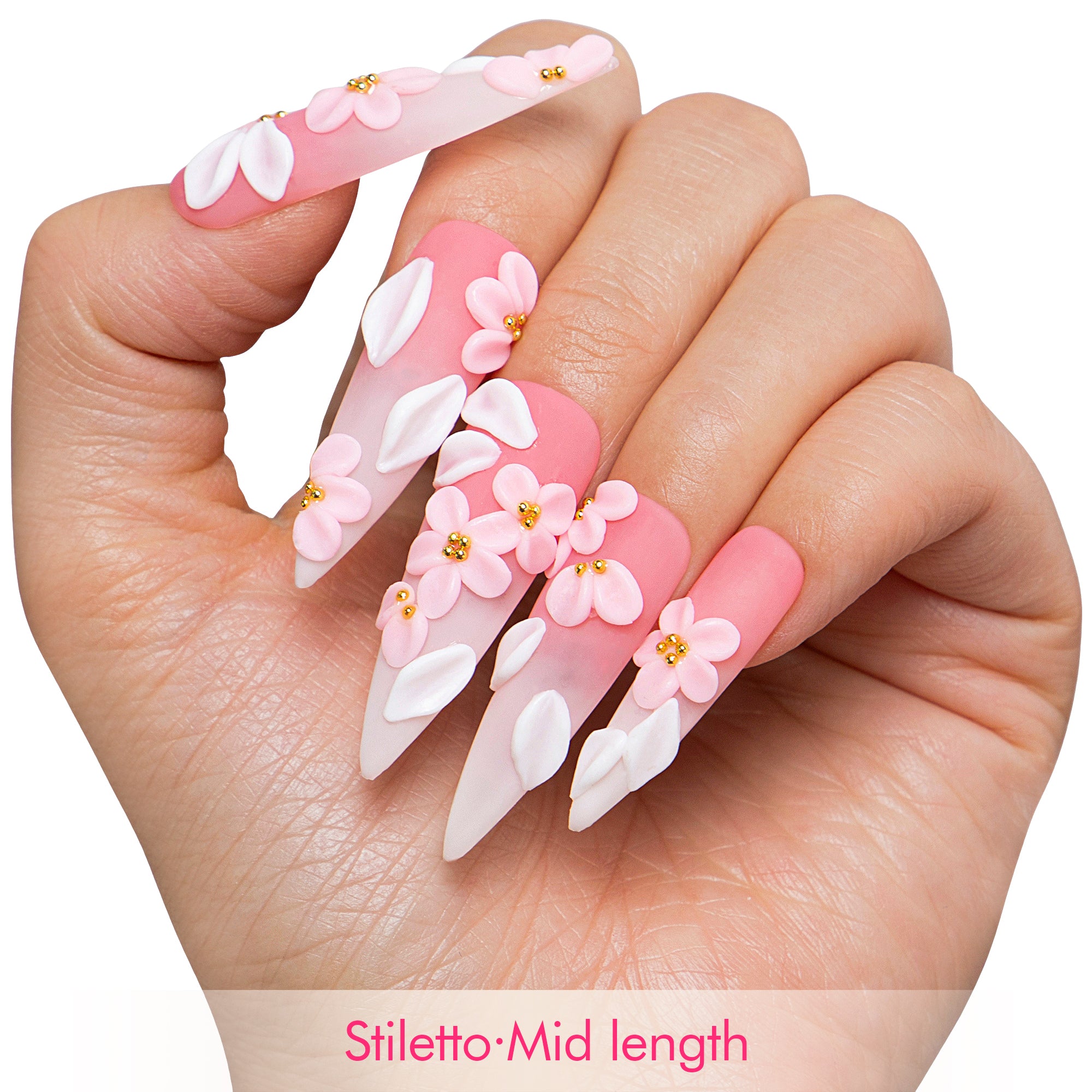 Sakura Petal Handmade Nails H756