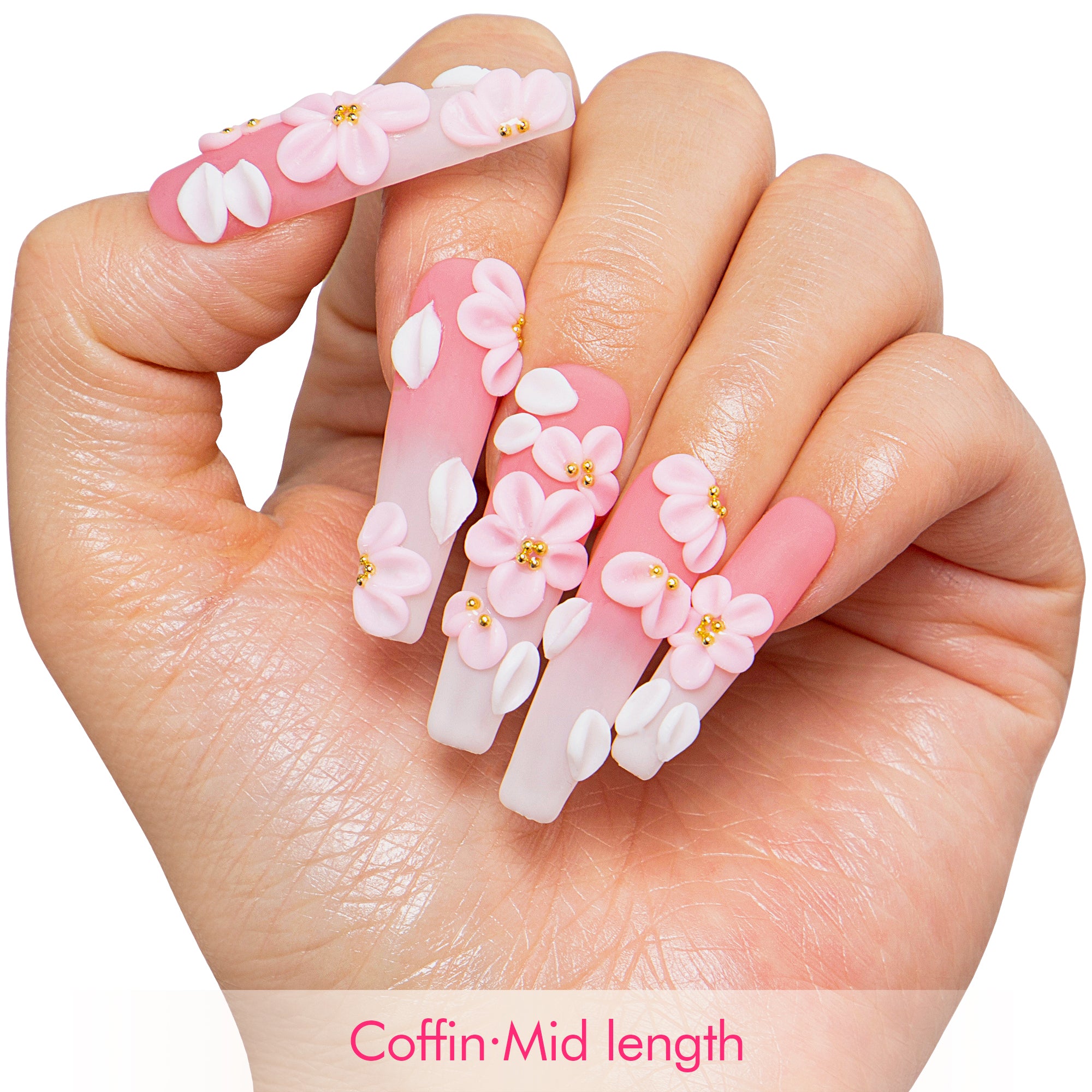 Sakura Petal Handmade Nails H756