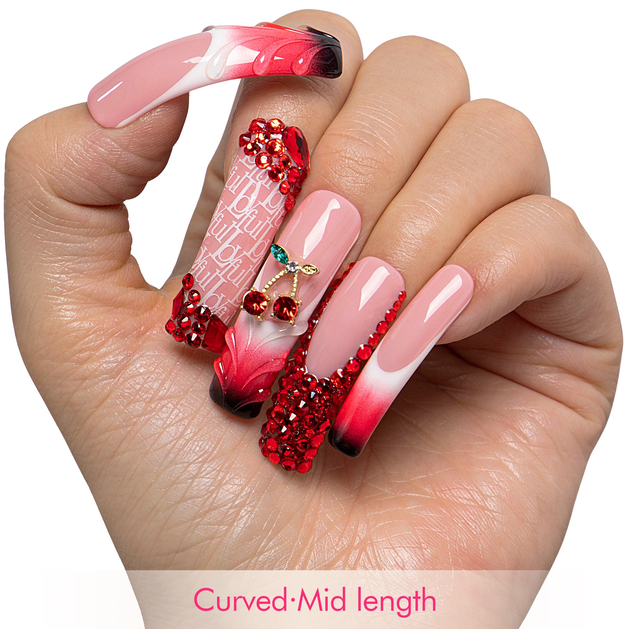 Cherry Obsession Handmade Nails H759
