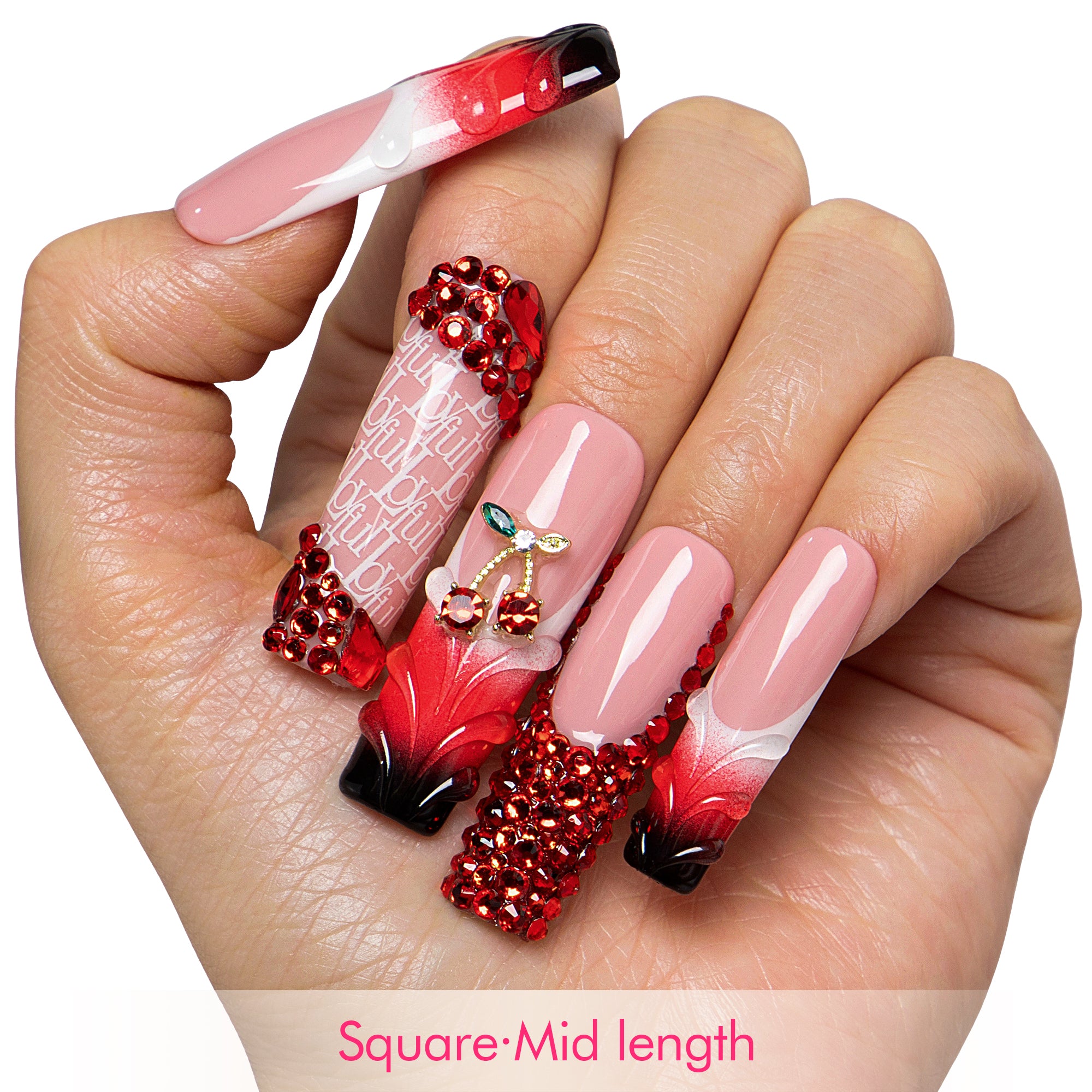 Cherry Obsession Handmade Nails H759