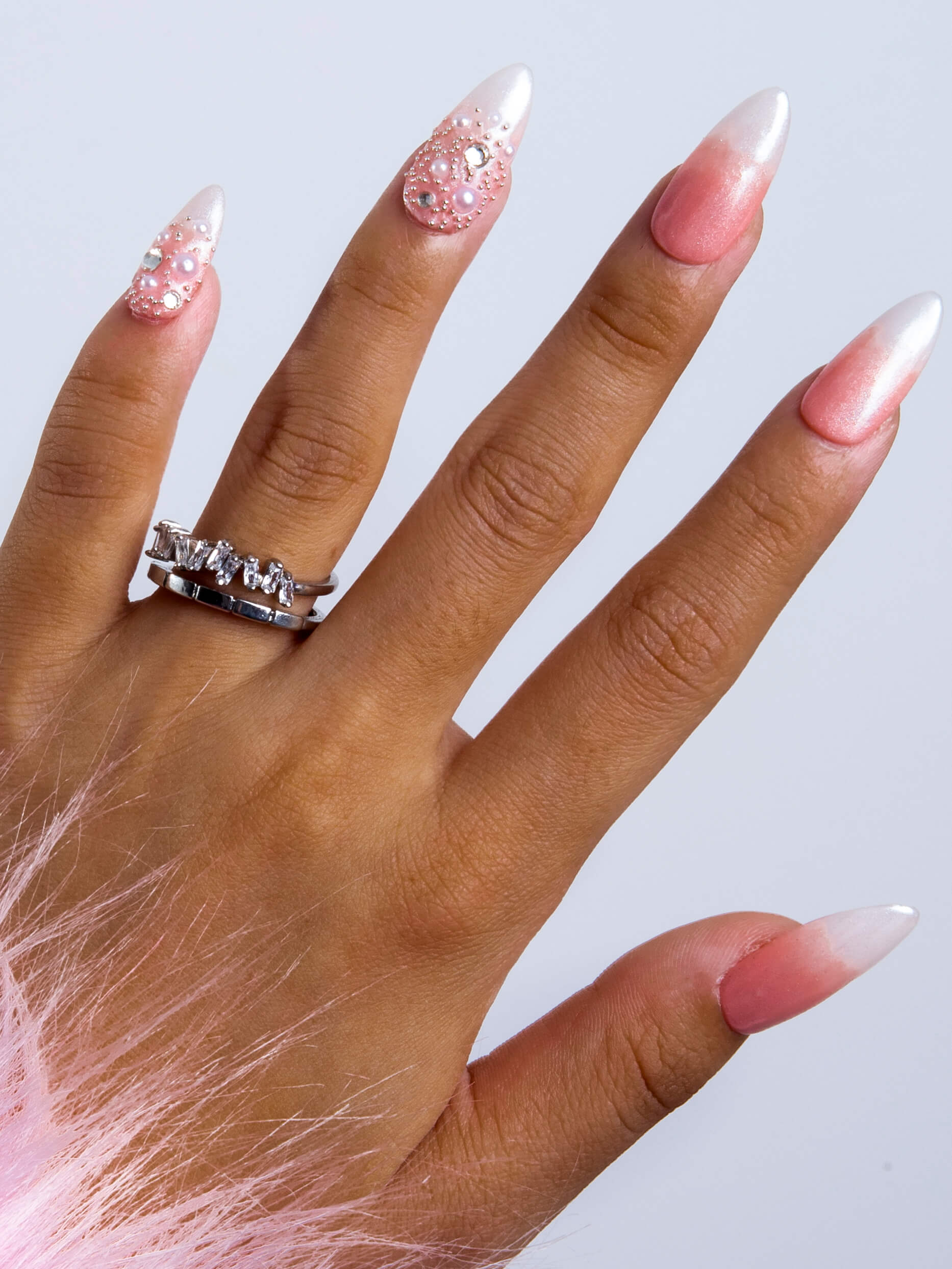 Dream Wedding Handmade Nails 24pcs H76