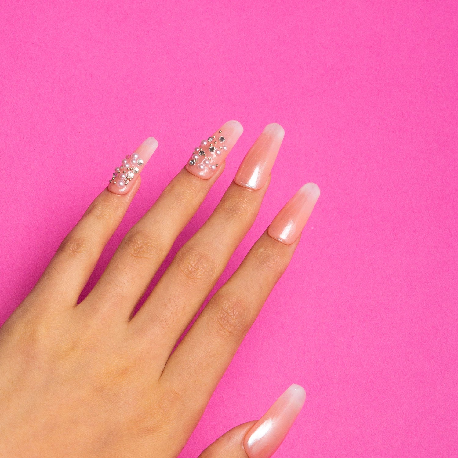 Dream Wedding Handmade Coffin Nails H76 RTS