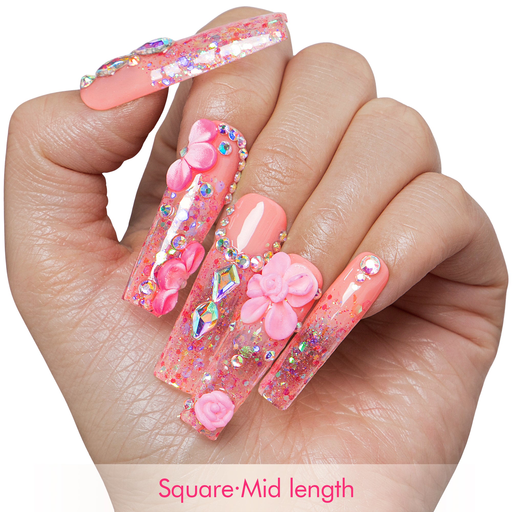 Rose Dust Handmade Nails H760