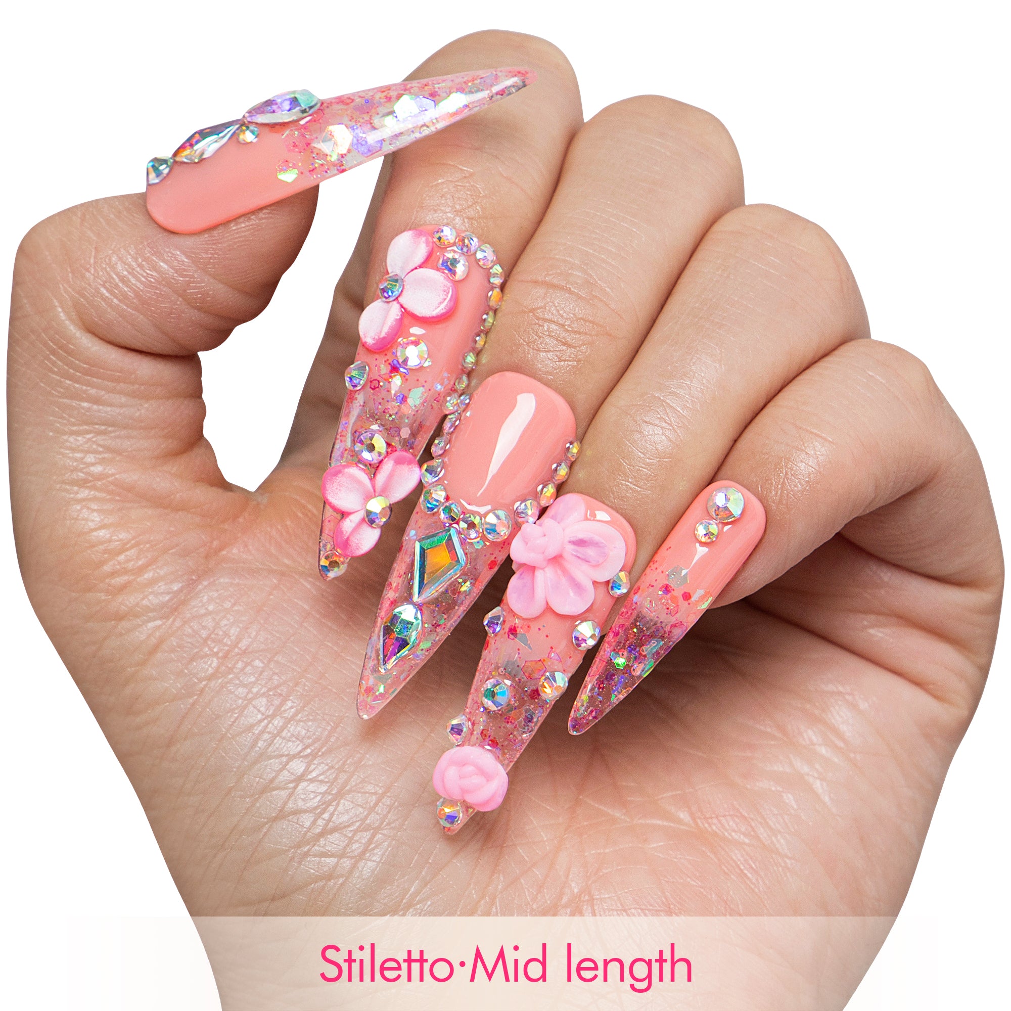 Rose Dust Handmade Nails H760