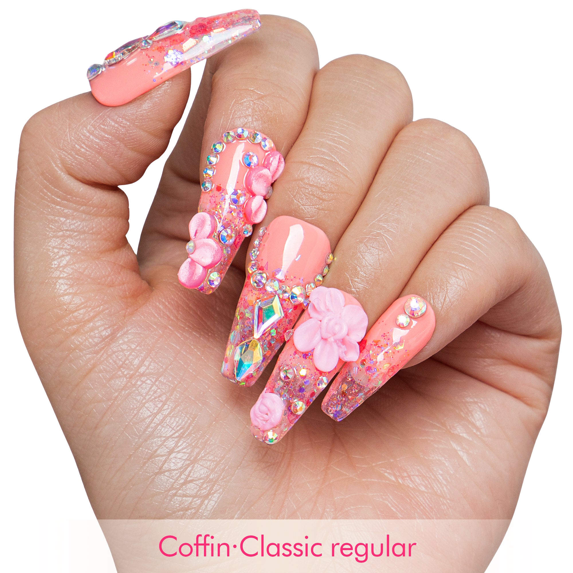 Rose Dust Handmade Nails H760