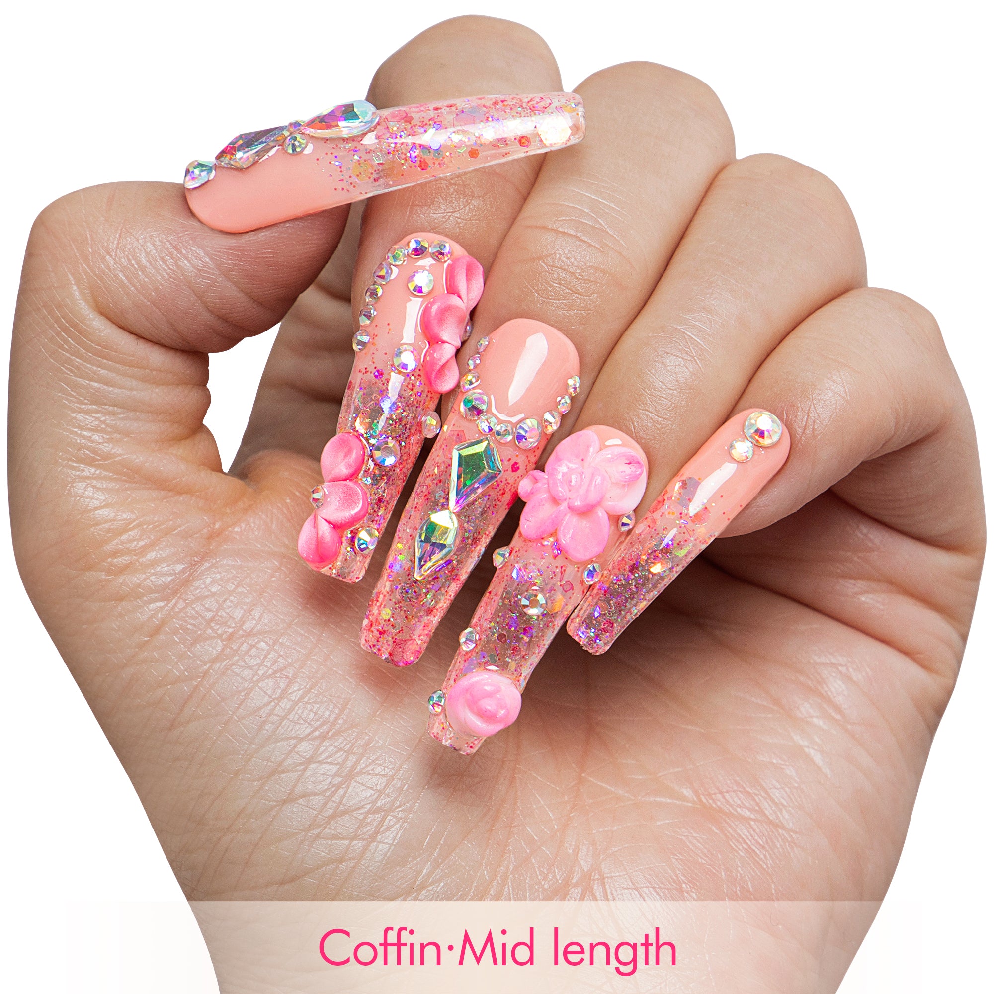 Rose Dust Handmade Nails H760
