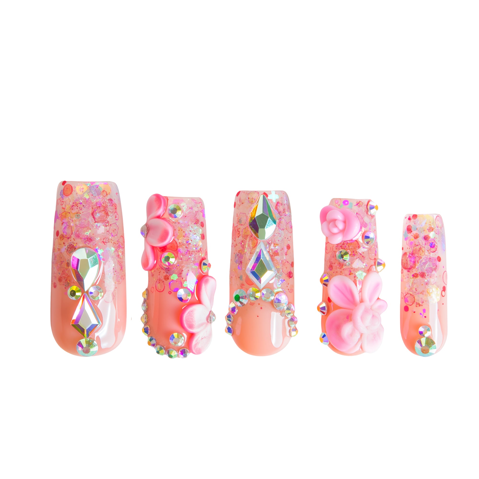 Rose Dust Handmade Nails H760