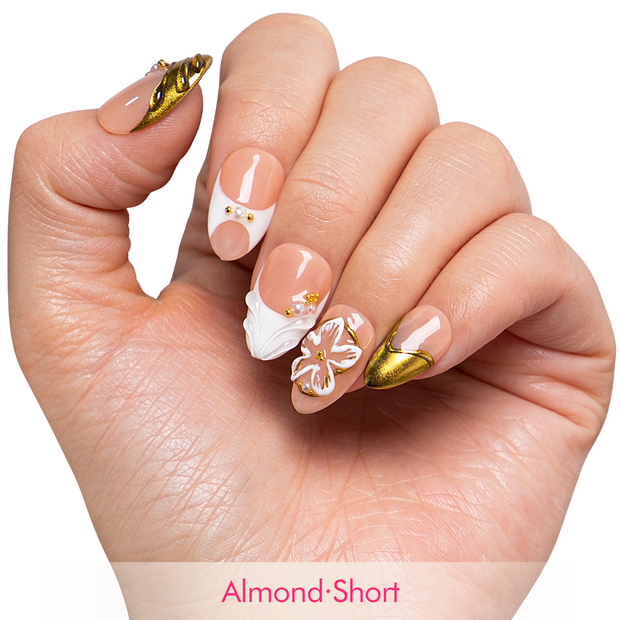 Golden Whisper Handmade Nails H763