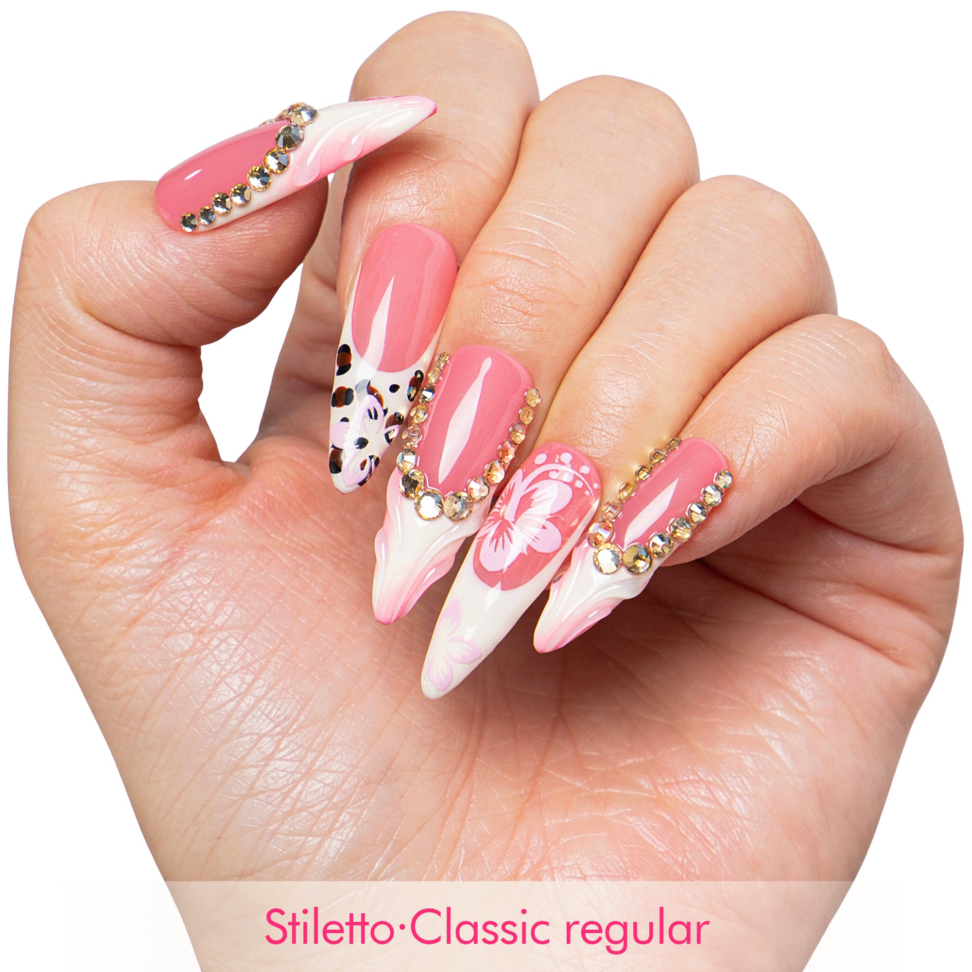 Blush Veil Handmade Nails H764