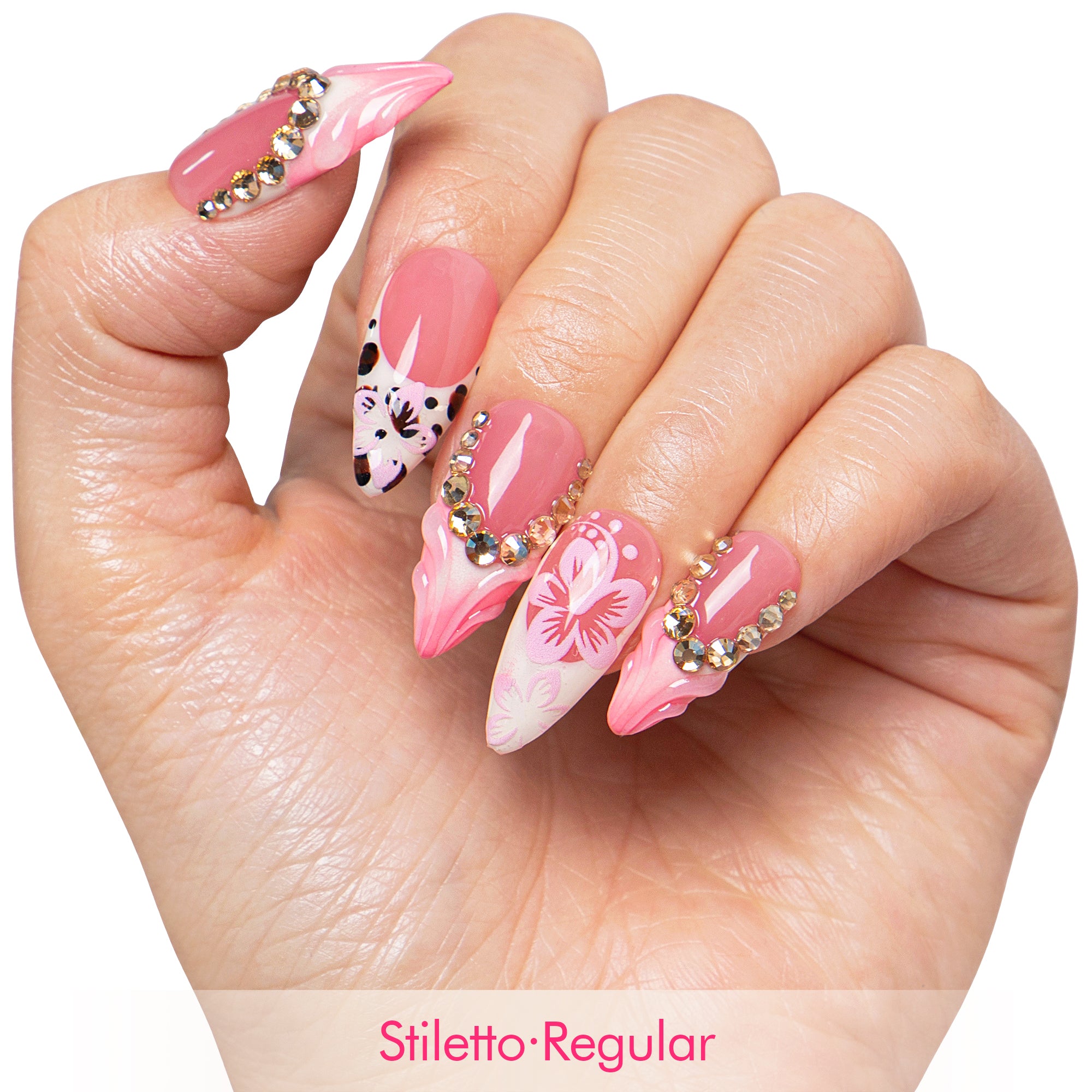 Blush Veil Handmade Nails H764