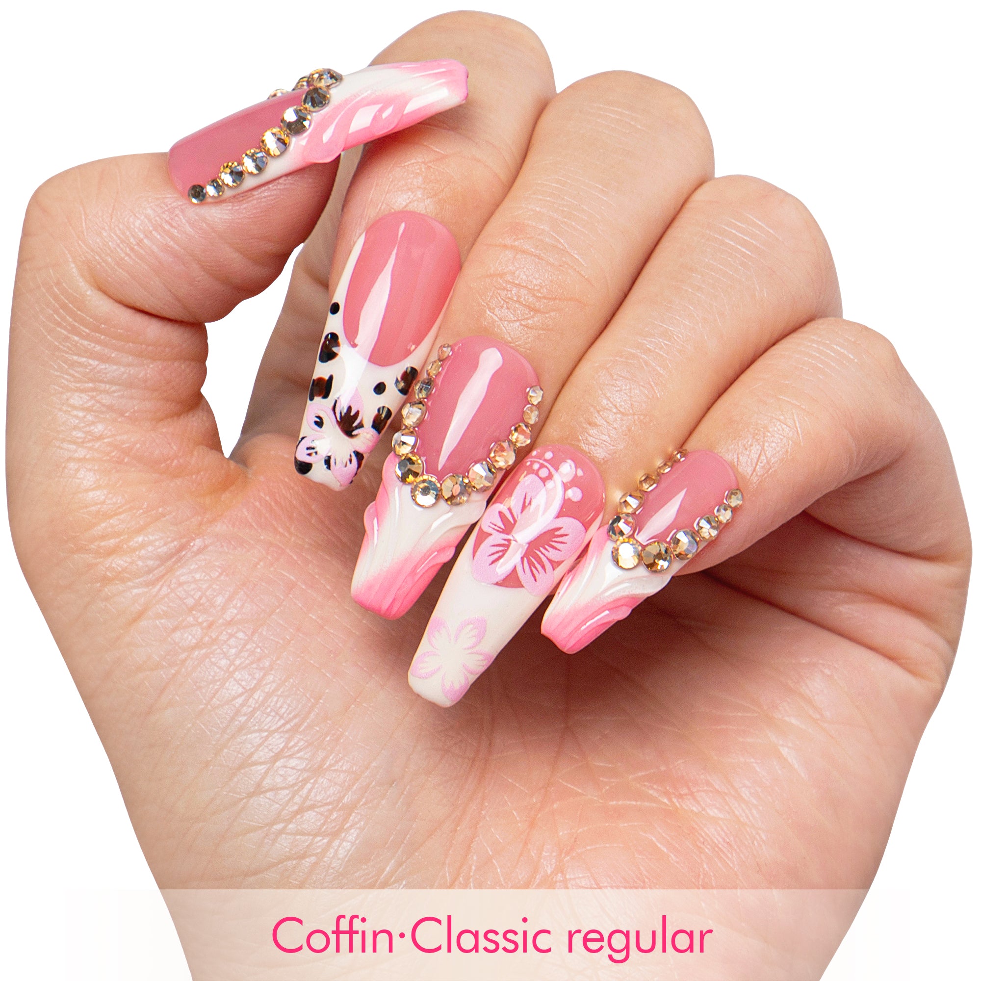Blush Veil Handmade Nails H764