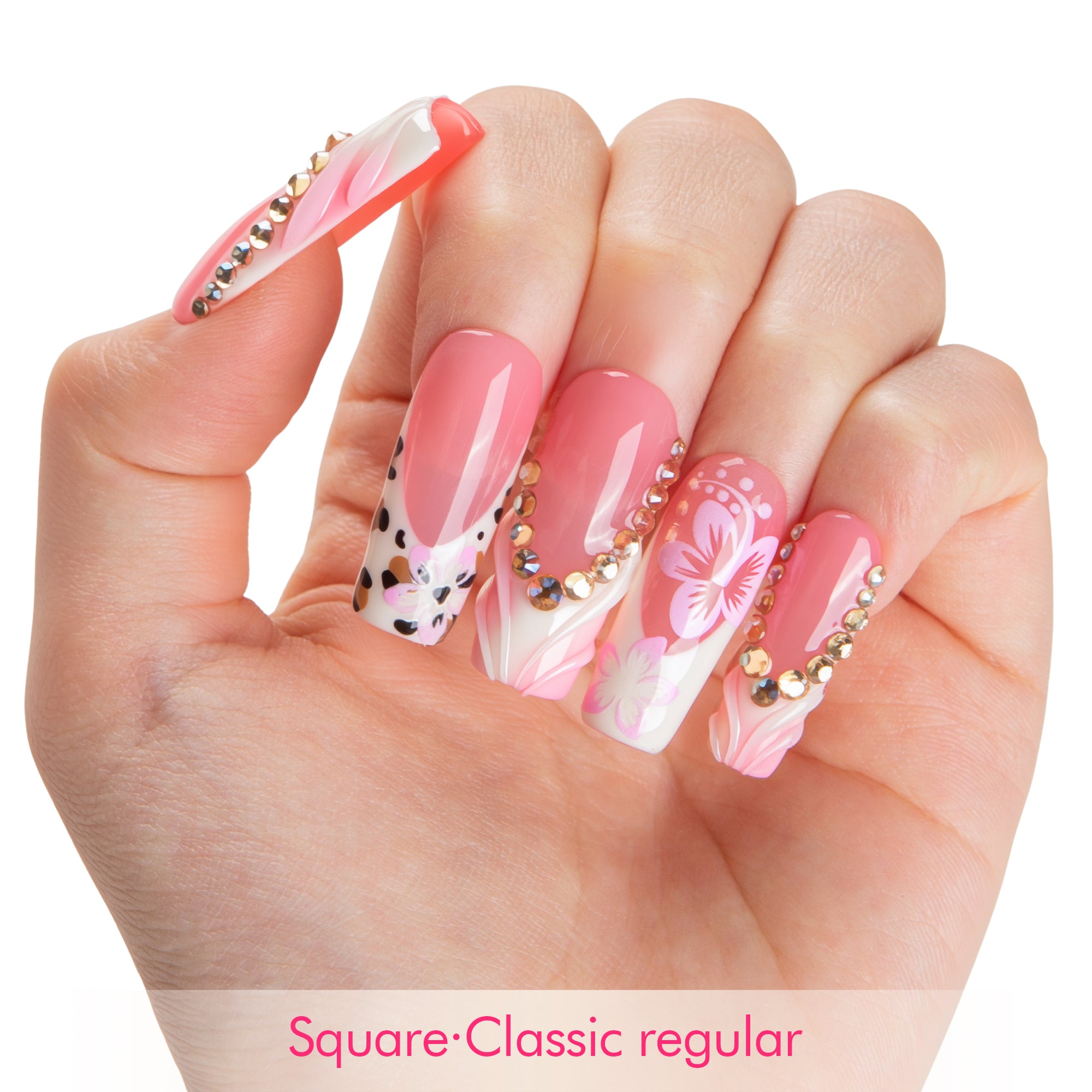 Blush Veil Handmade Nails H764