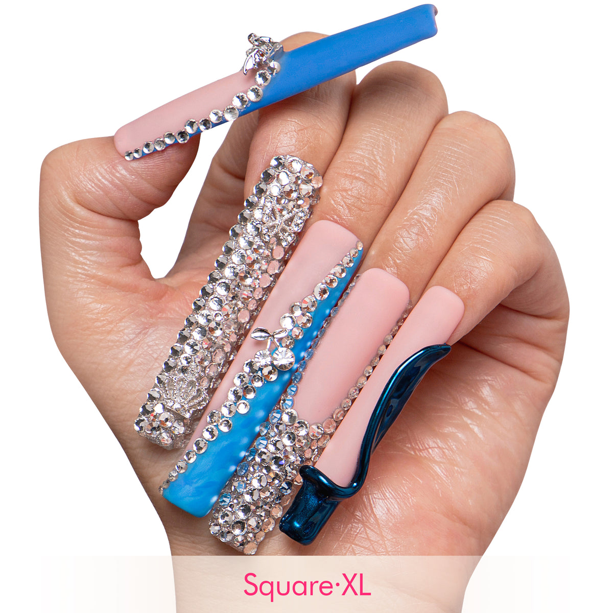 Royal Sapphire Handmade Nails H765