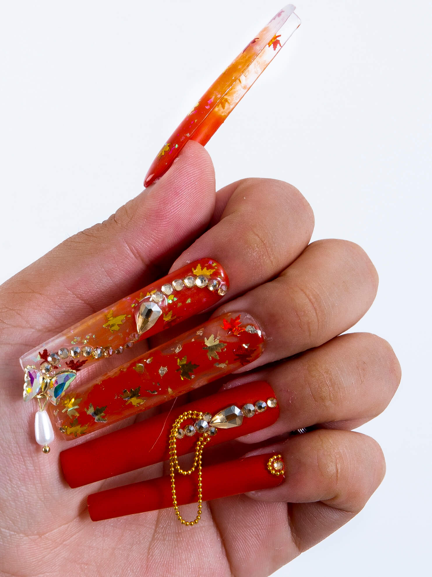 fall press on nails