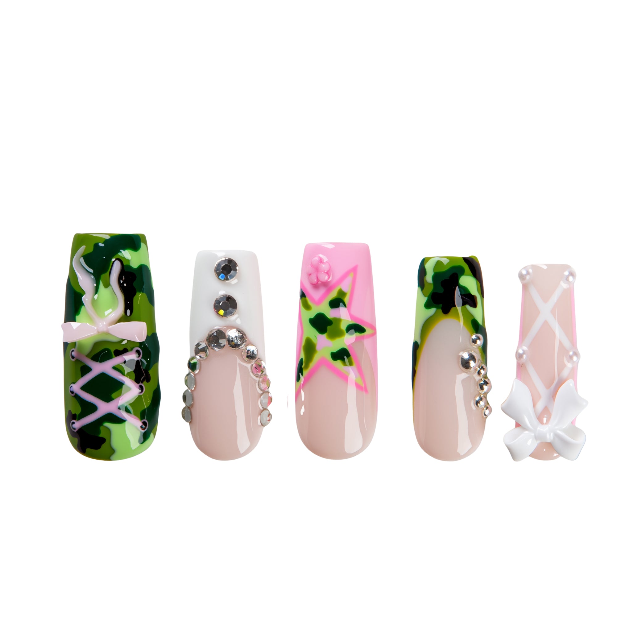 Camo Crush Handmade Nails H770