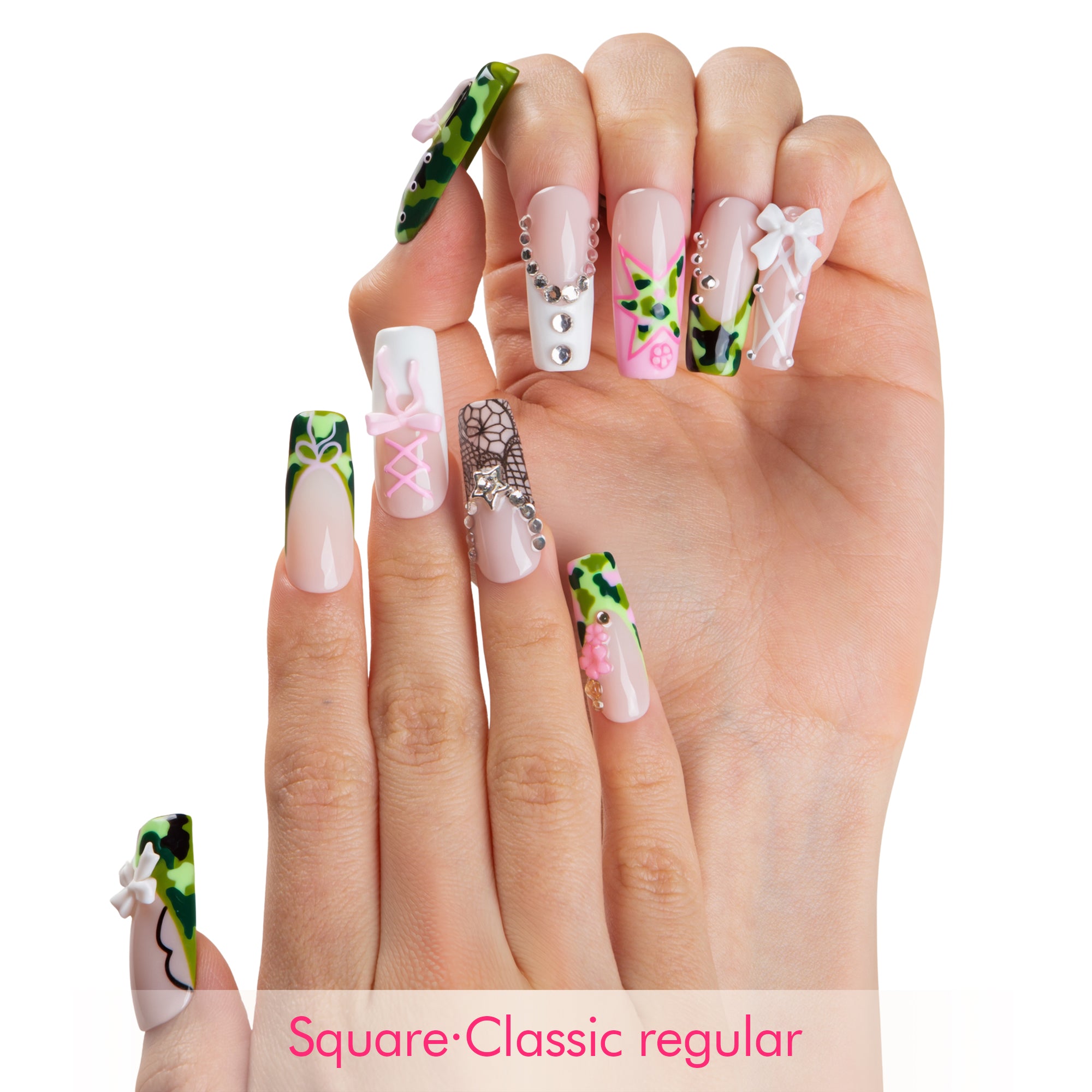 Camo Crush Handmade Nails H770