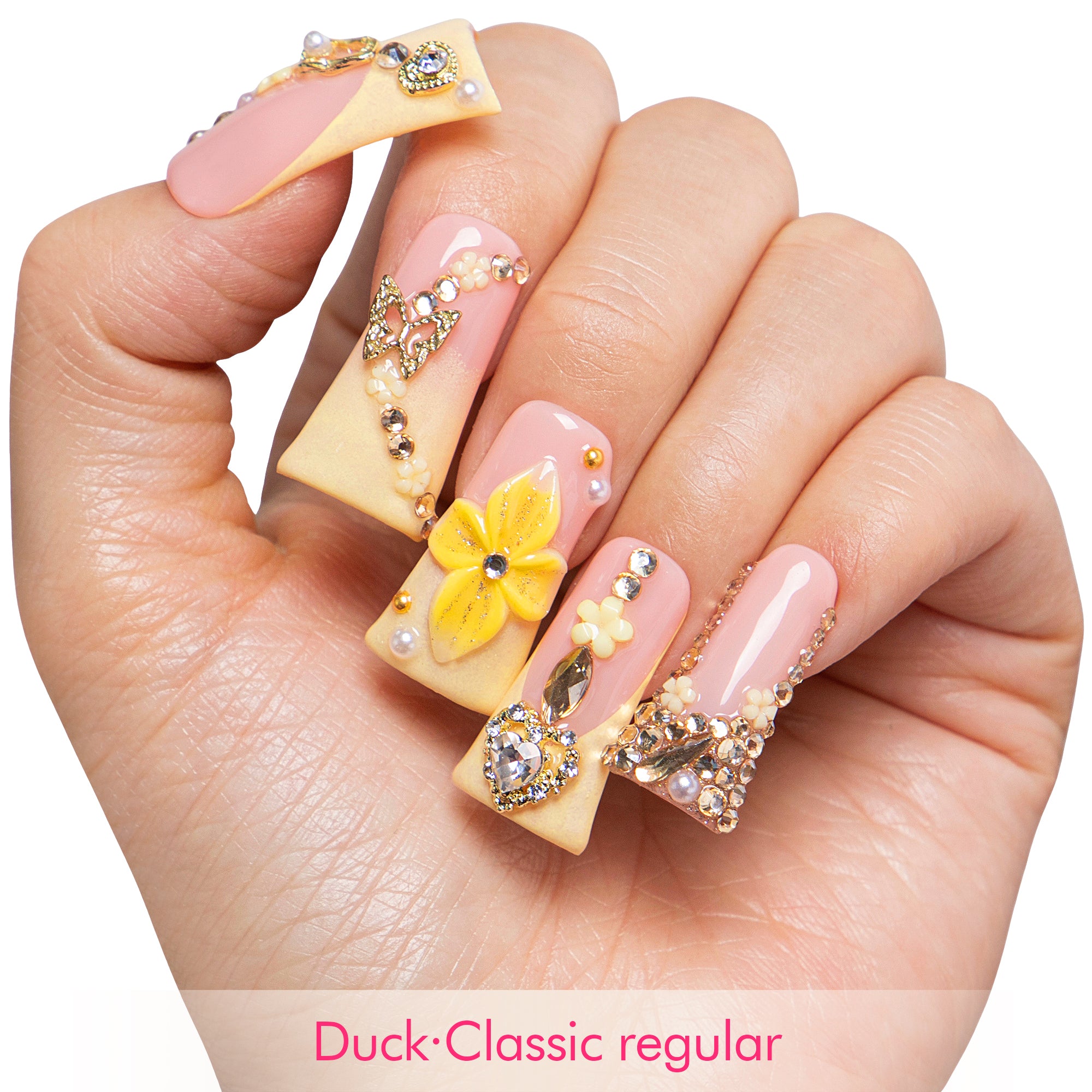 Lemon Bloom Handmade Nails H771