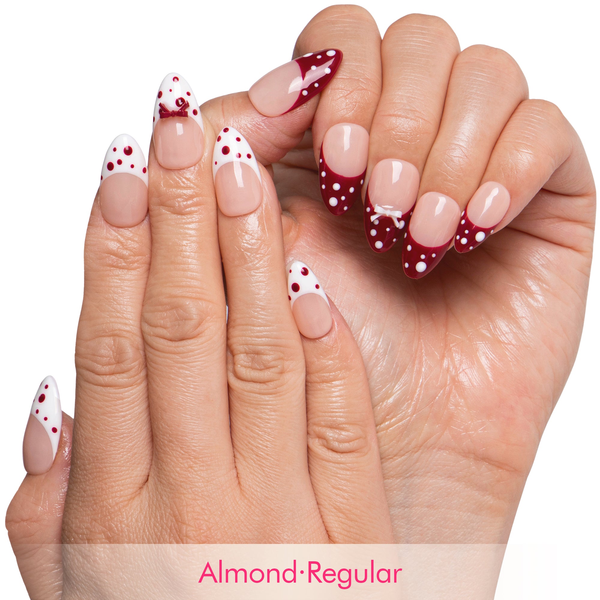Rouge Polka Handmade Nails H772