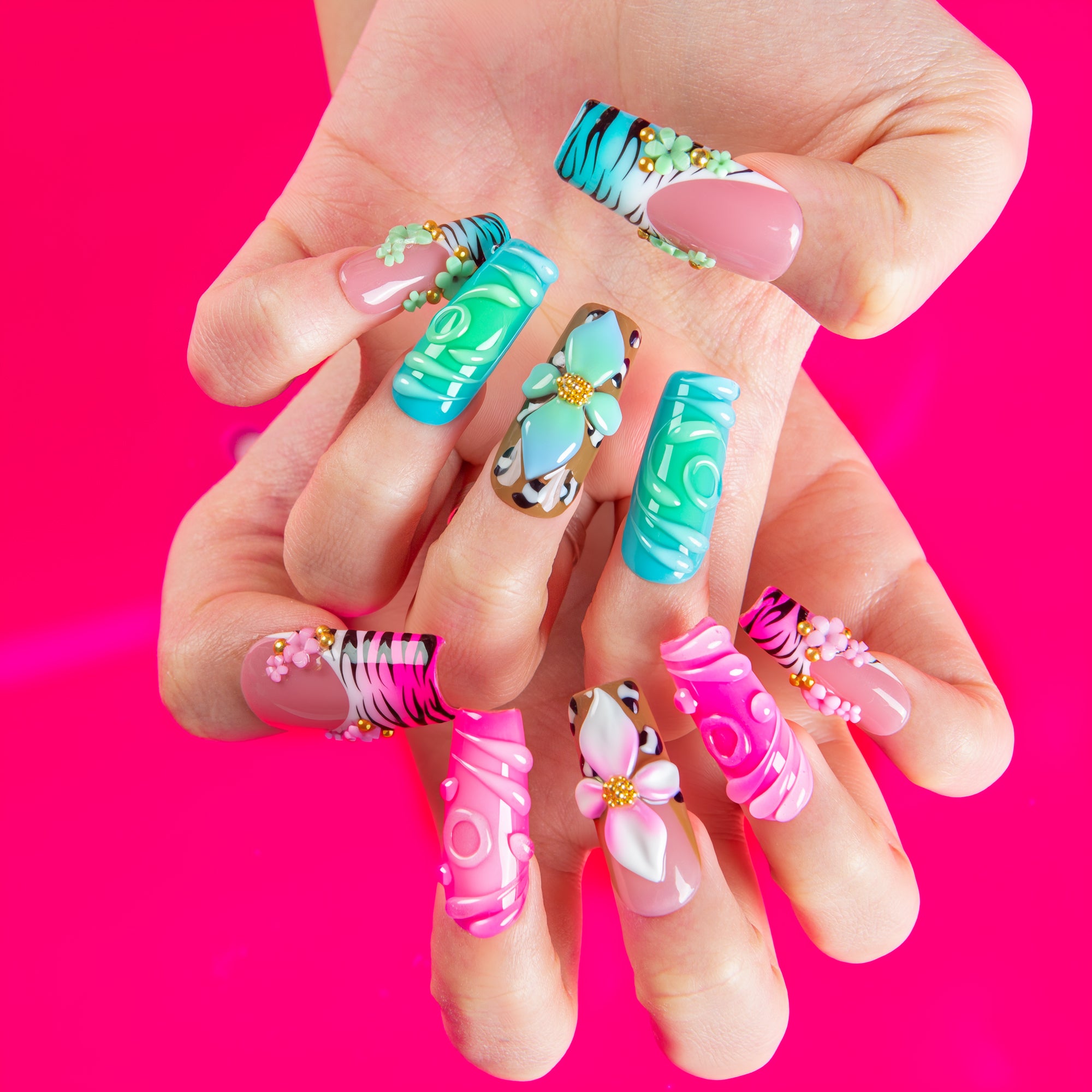 Pop Jungle Handmade Nails H773