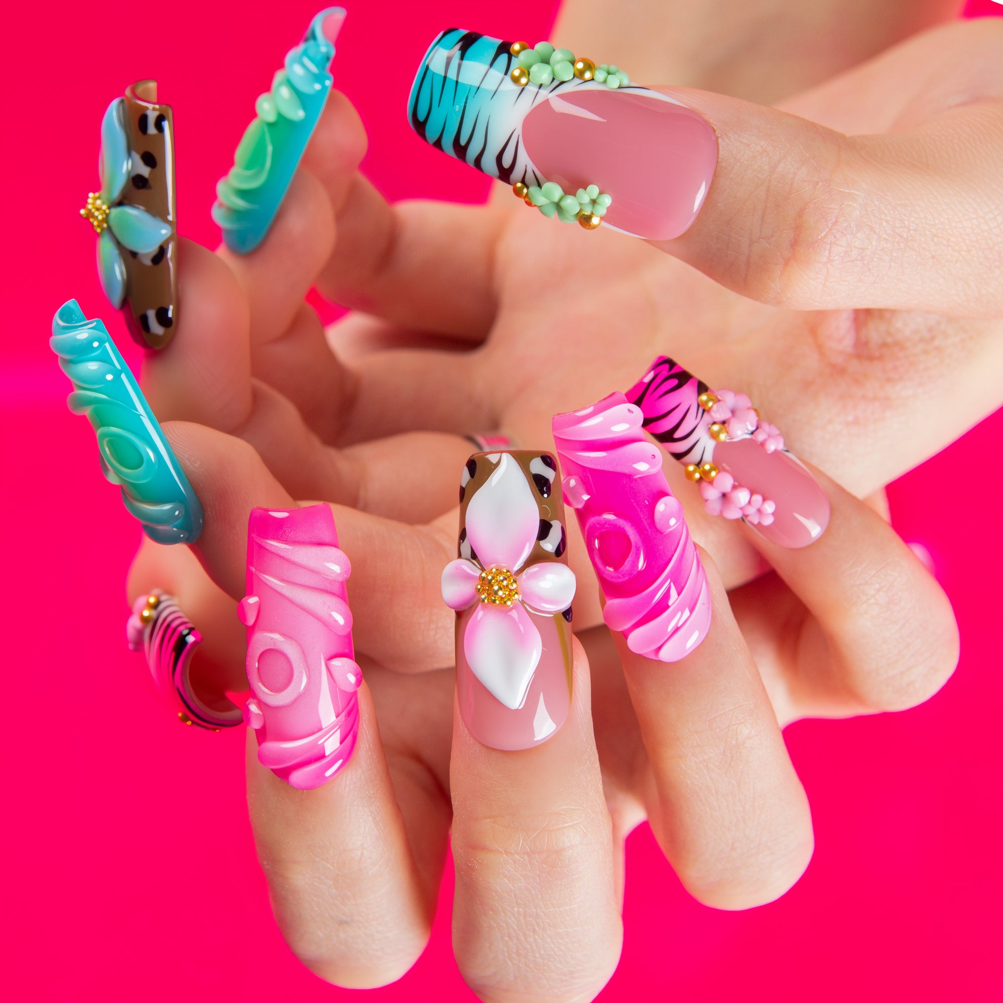 Pop Jungle Handmade Nails H773