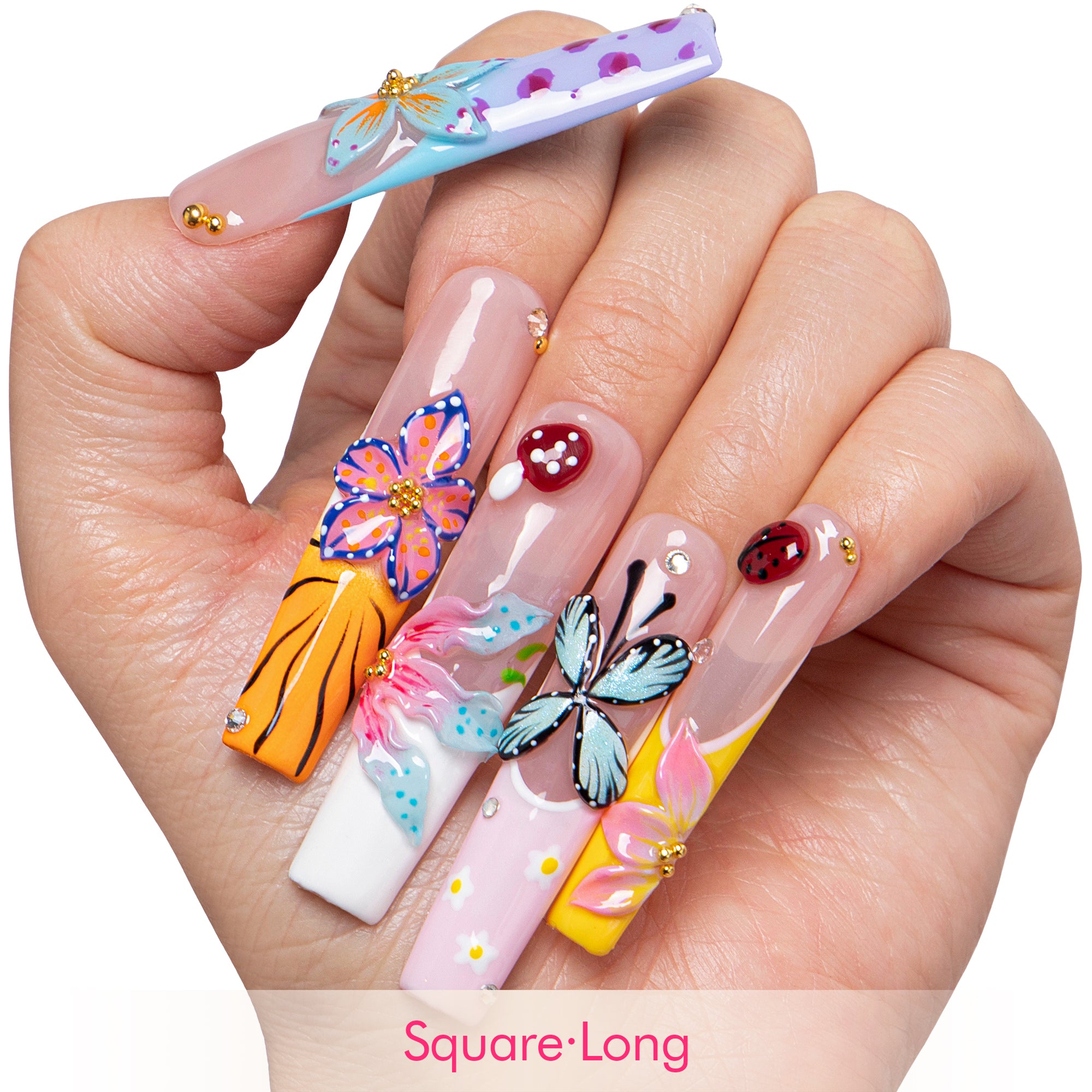 Fairy Garden Handmade Nails H782