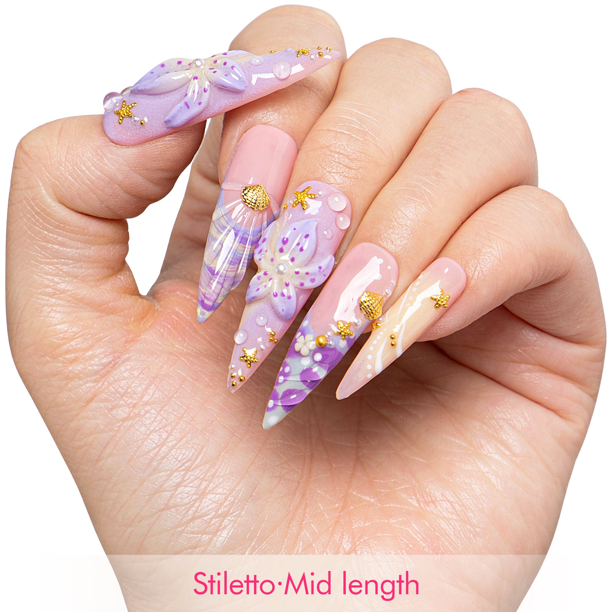 Mermaid Whisper Handmade Nails H783