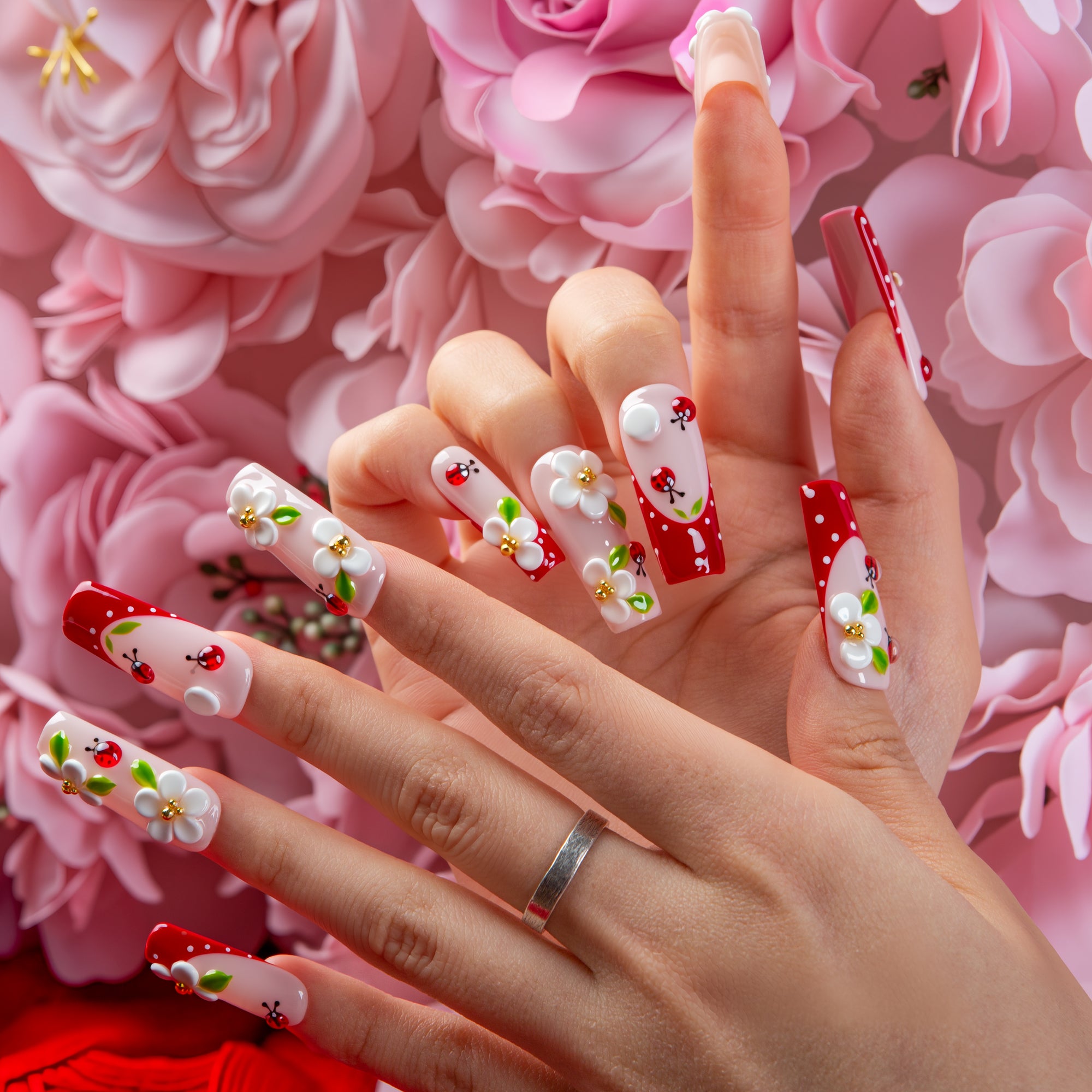 Spring Whispers Handmade Nails H792