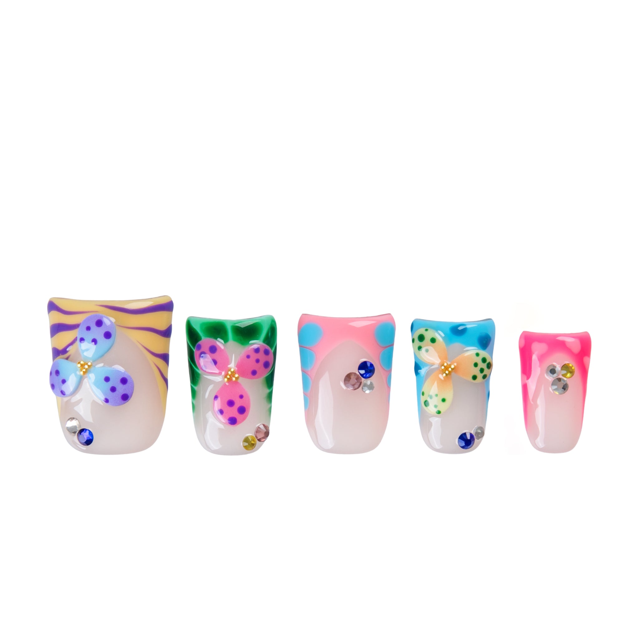 Candy Confetti Handmade Nails H796