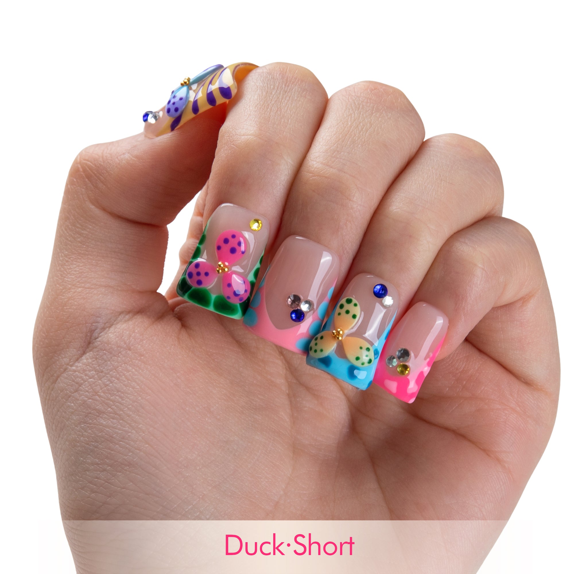 Candy Confetti Handmade Nails H796