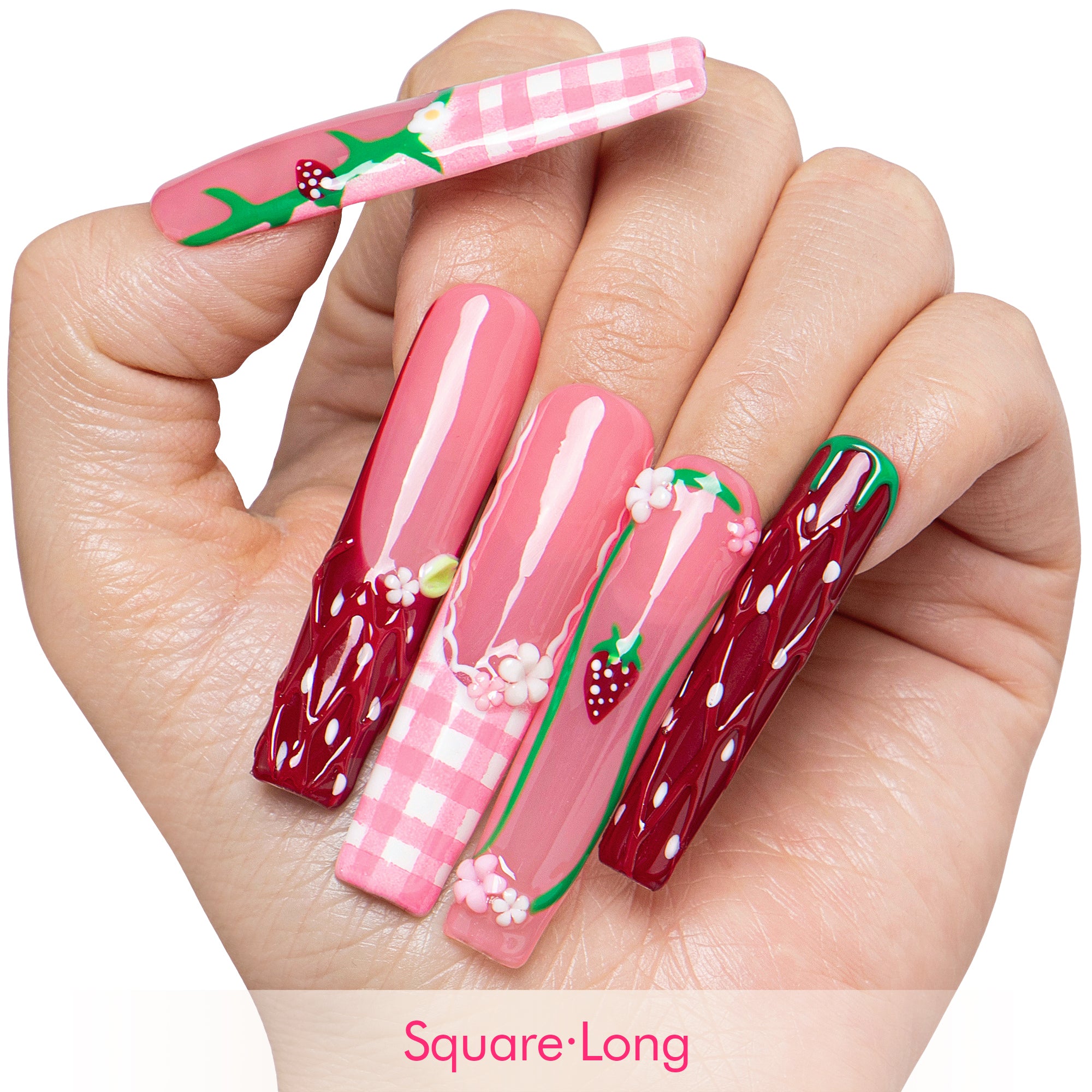 Picnic Rouge Handmade Nails H798